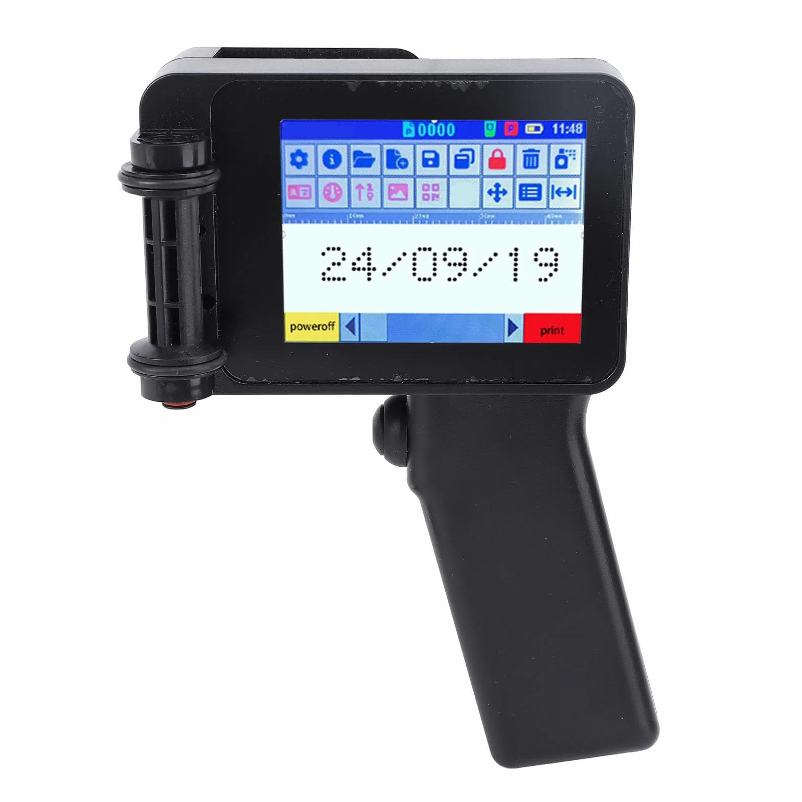 Asixxsix Imprimante à Jet d'encre Portable 600DPI écran Tactile HD LED 4.3in