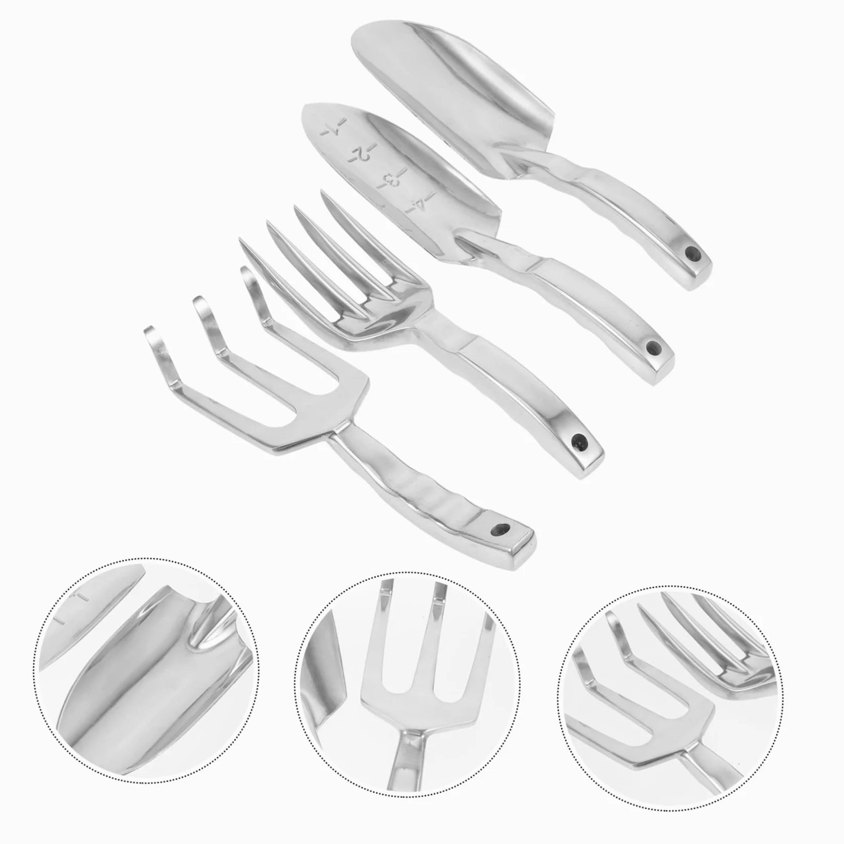 Hemobllo Kit Outils Jardinage avec Pelle Multifonction Herse et Outils de Plantation Pratiques pour Usage Domestique ou Randonnée