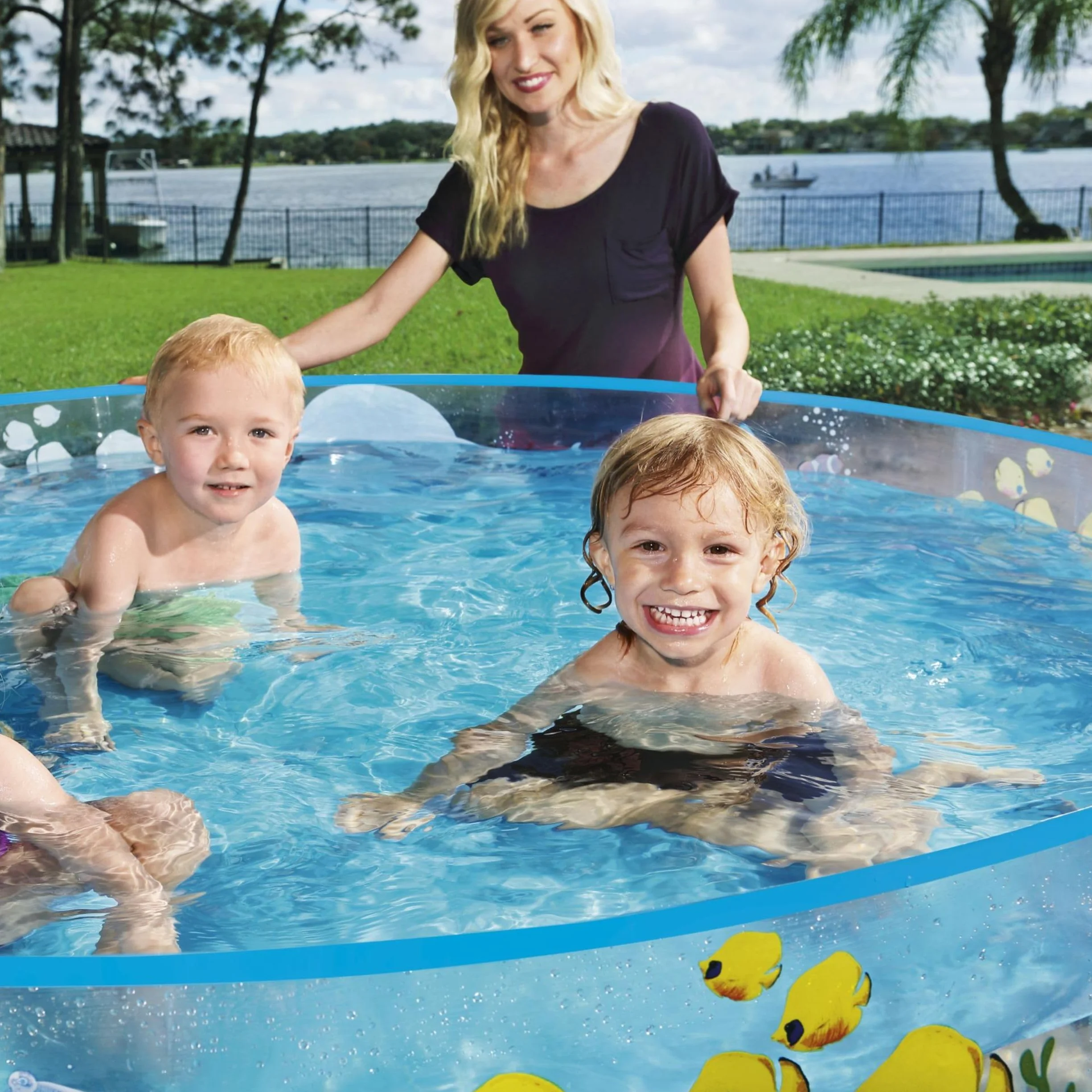 Bestway Piscine Hors Sol Ronde Fill'N'Fun Odissey 183 x 38 cm