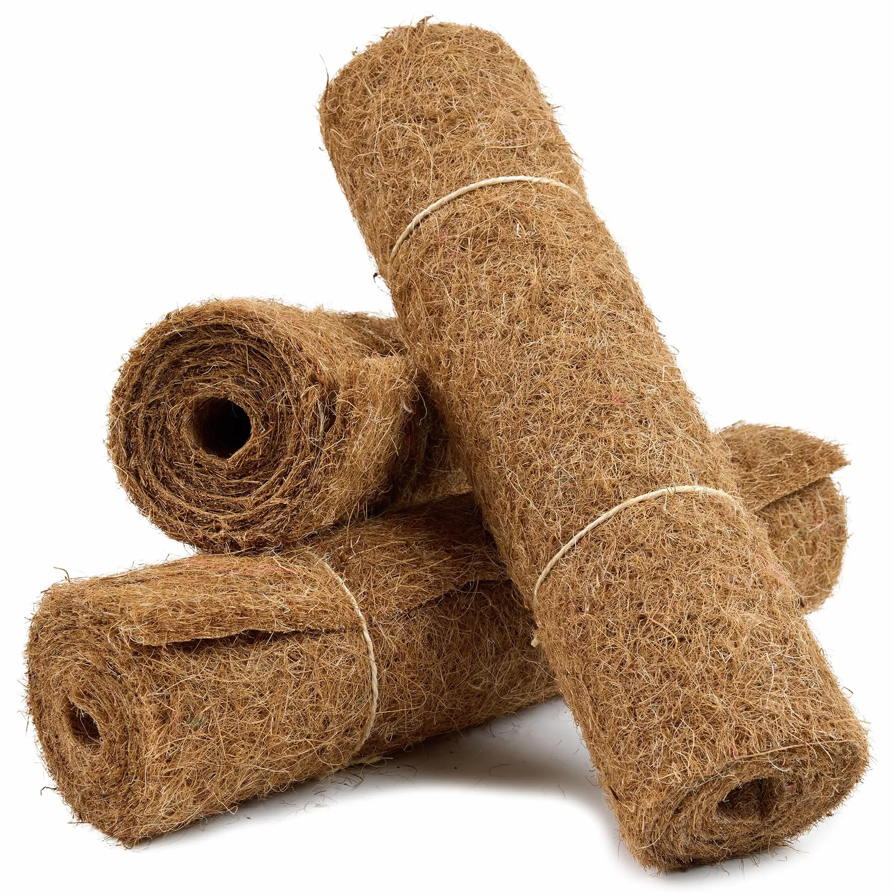La Cordeline Lot 3 Tapis en Fibre de Coco Naturel 40x100 cm 900g/m² Marron