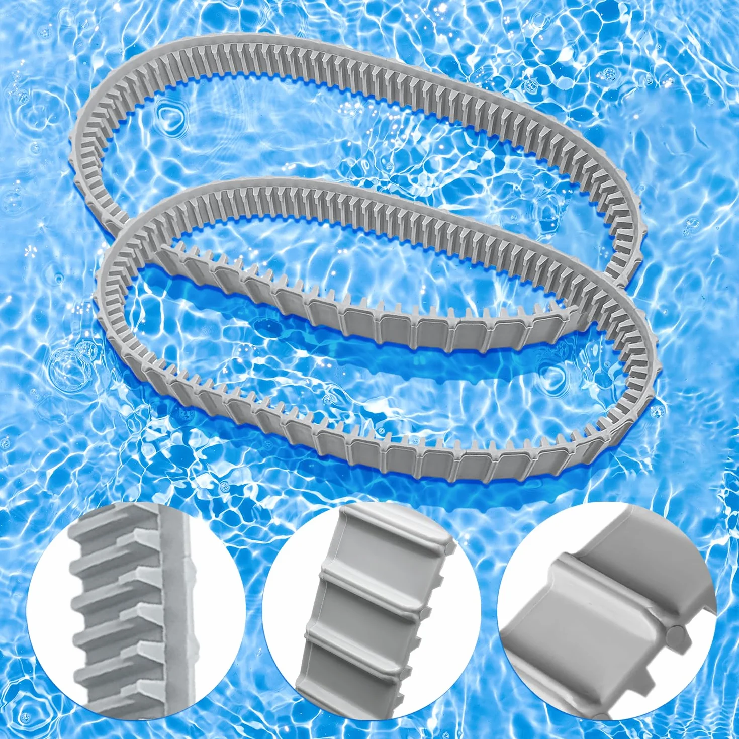 Maytronics Dolphin rails de rechange gris lot de 2 pour nettoyeur de piscine robotique 9983152-R2