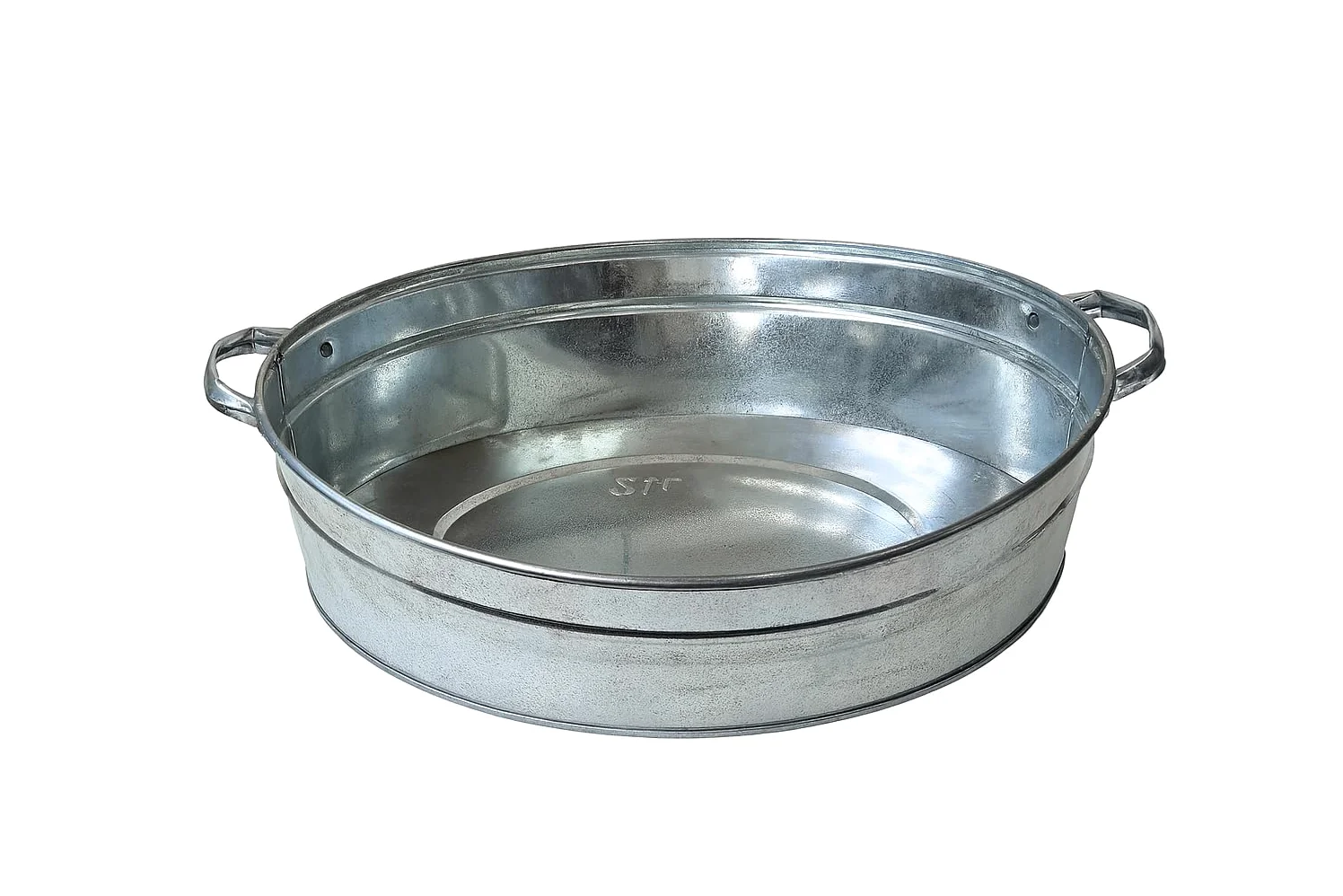 Bac galvanisé - Bol à planter - Décoration de jardin d'extérieur - Mini bassin d'eau - Décoration de balcon - 35 litres