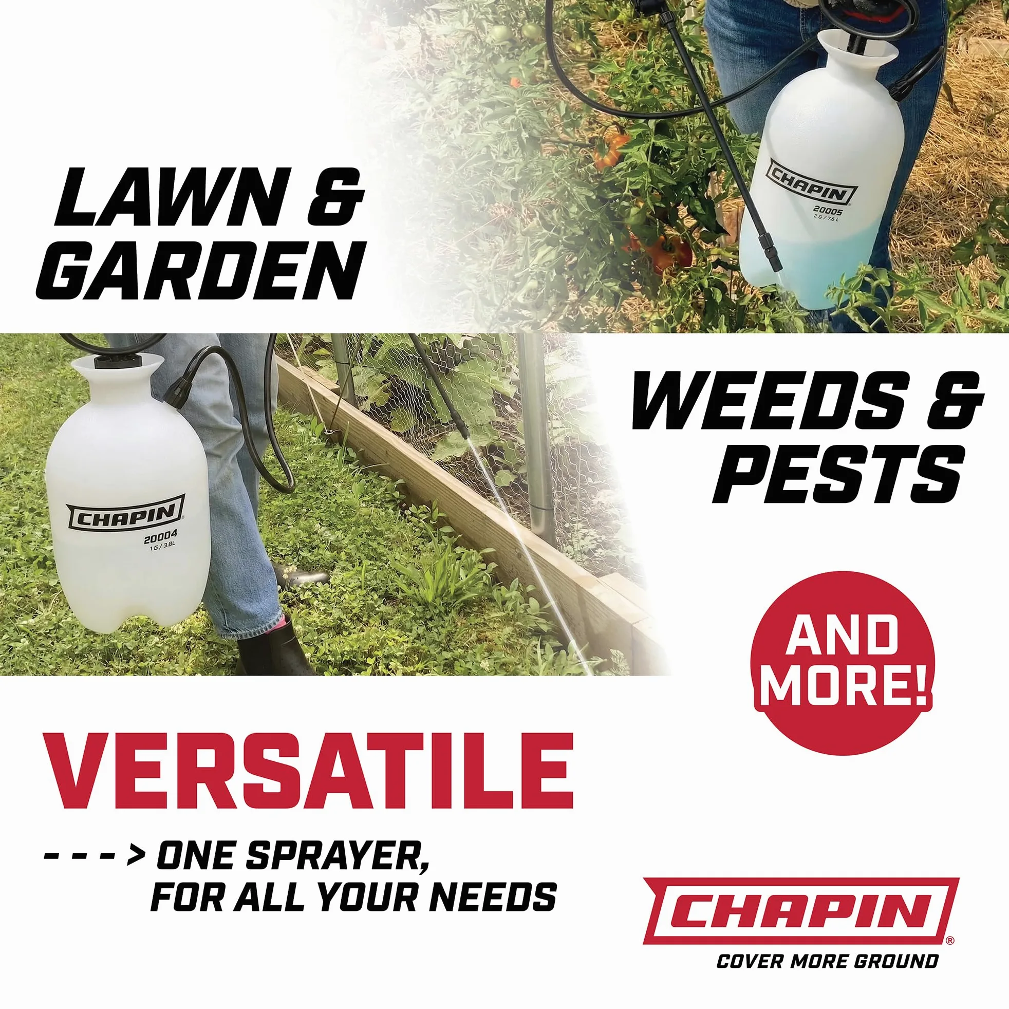 Chapin International Lot économique de 22 000 pulvérisateurs, 3,8 l, Blanc translucide