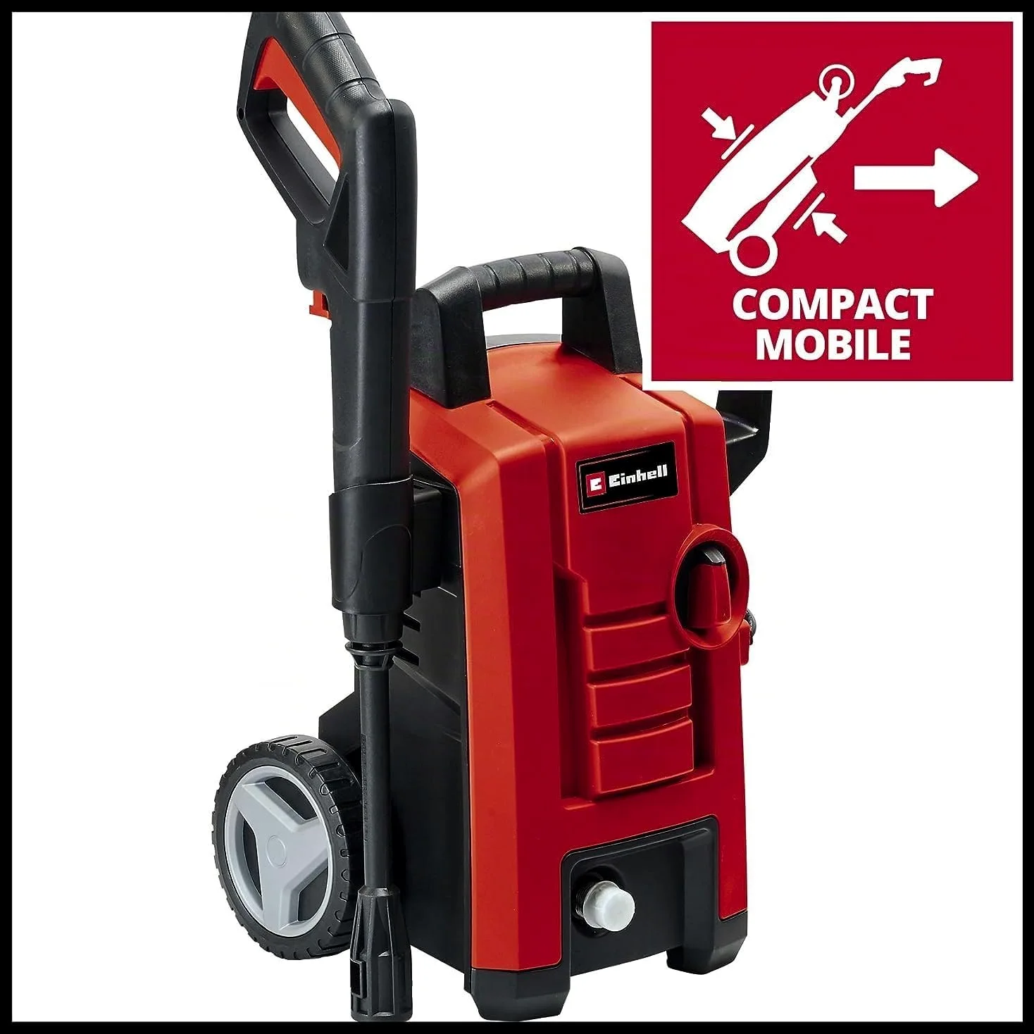 Einhell Nettoyeur Haute Pression TC-HP 130 | 1500 W | 130 bar | système Quick-Couple | flexible HP | pistolet | lance | diverses buses | brosse