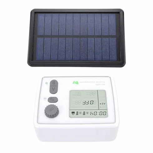 banapoy Kit D'irrigation Solaire Goutte à Goutte, Système D'arrosage Automatique Intelligent avec 2 Pompes 20Pots, Dispositif D'arrosage Balcon Intérieur Jardin Bureau Vacances