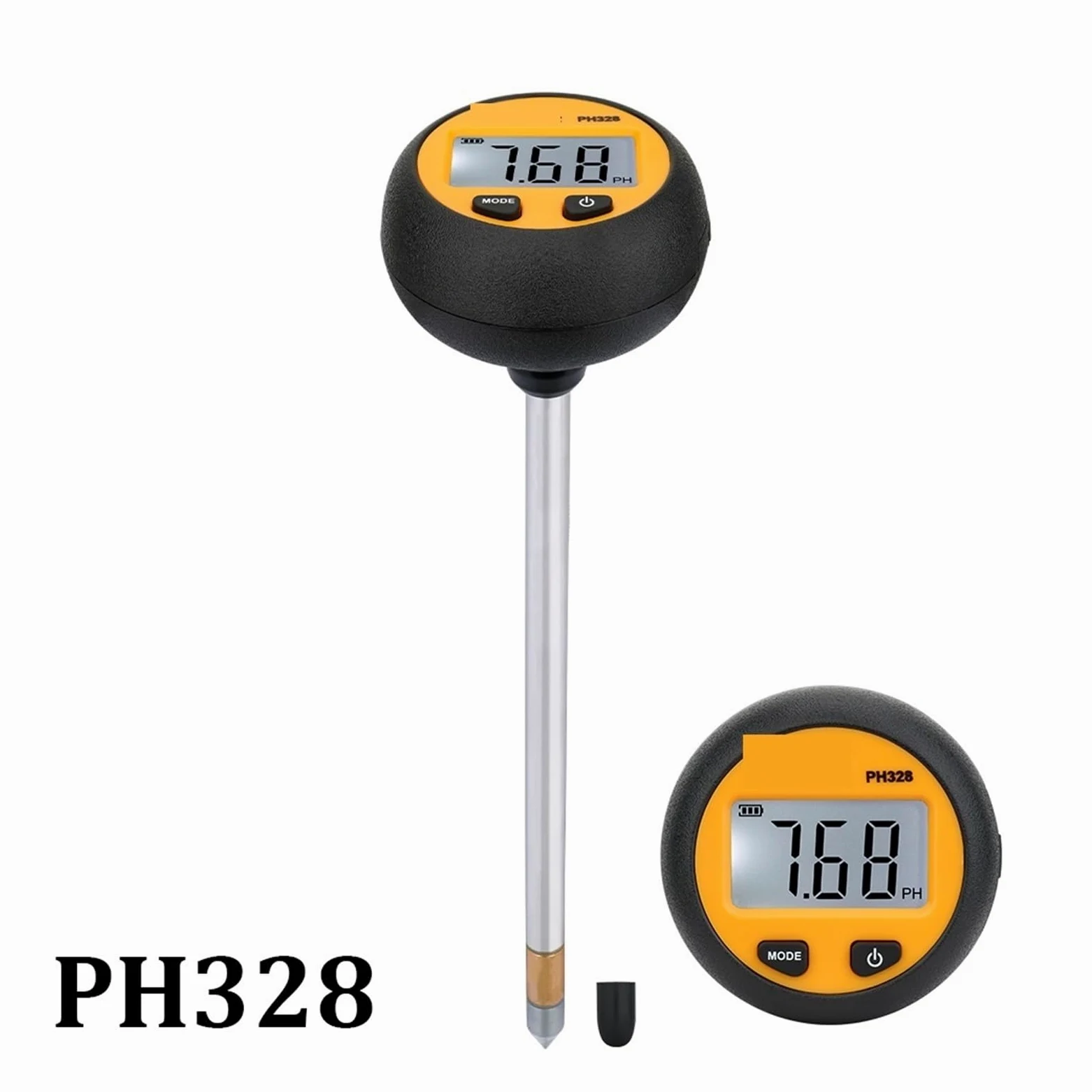 Testeur de pH et d'acidité du sol 3 en 1, testeur de température et d'humidité for l'agriculture florale avec détecteur d'humidité rétroéclairé