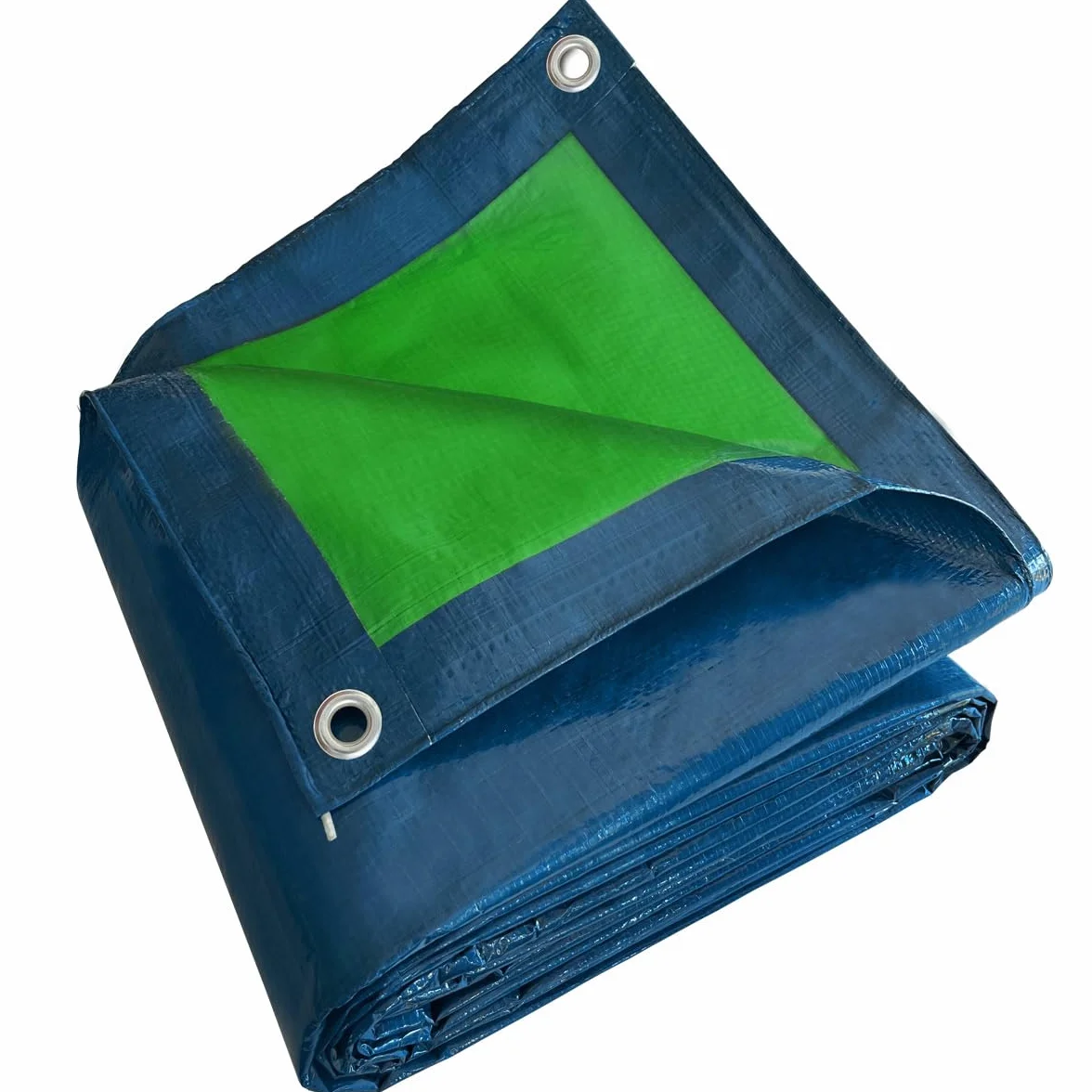 TECPLAST Bâche Bois 8x12 m SR150BO Bleue et Verte - Haute Qualité - Bâche de Protection imperméable pour Bois de Chauffage