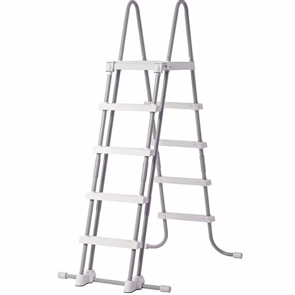 Intex 28074 Echelle Double Sécurité Plateforme 1,32 M Marches Amovibles