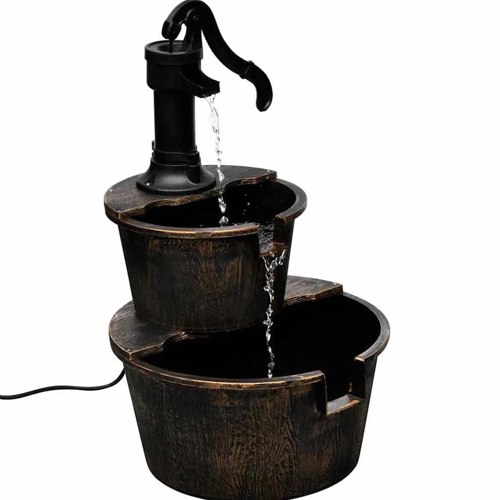 Générique Fontaine Design de Pompe de puits,Maison & Jardin, Décorations, Fontaines & bassins, Fontaines & Cascades, Brun (Poids 2.8KG)