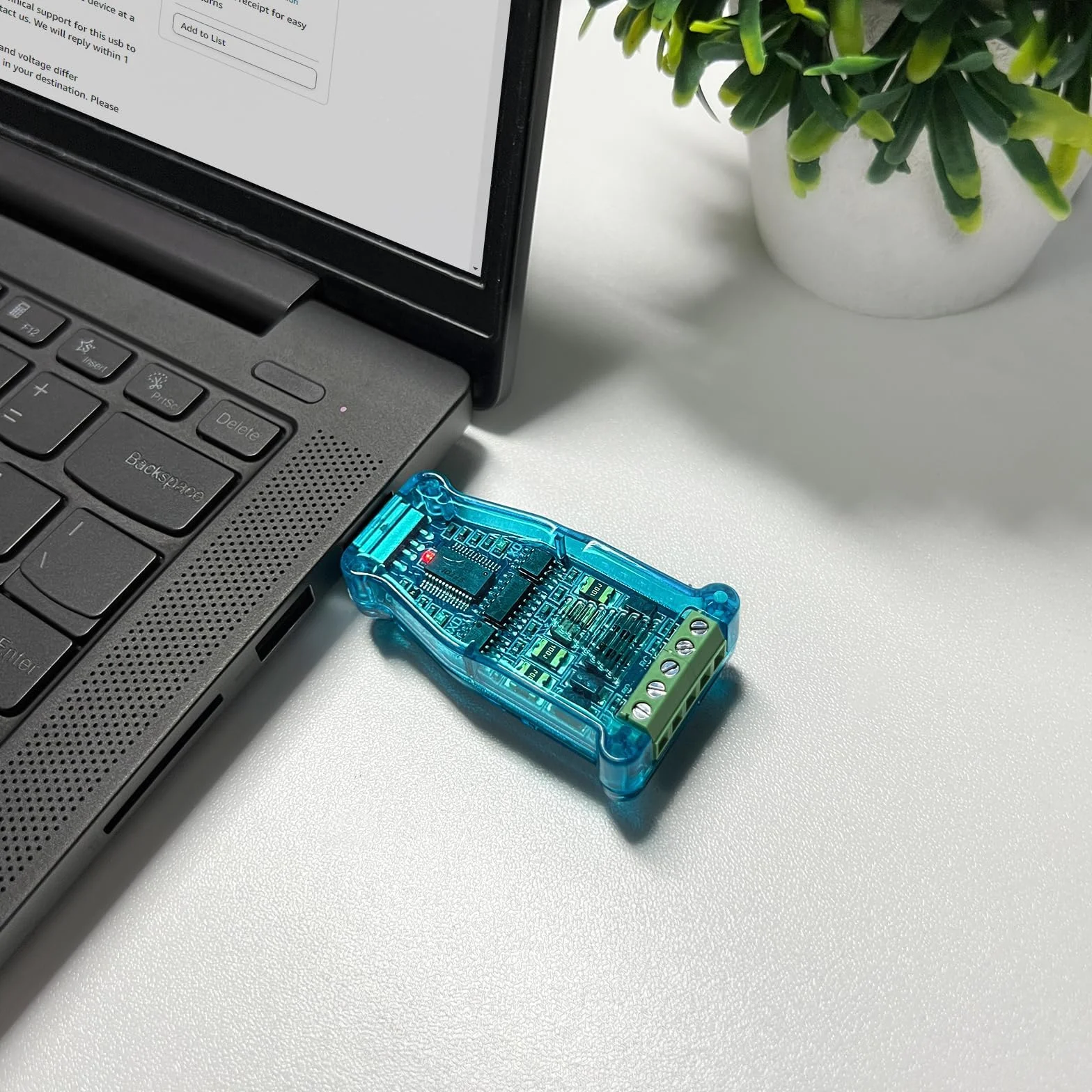 DSD TECH SH-U11 Convertisseur USB vers RS485 RS422 FTDI FT232R Modbus