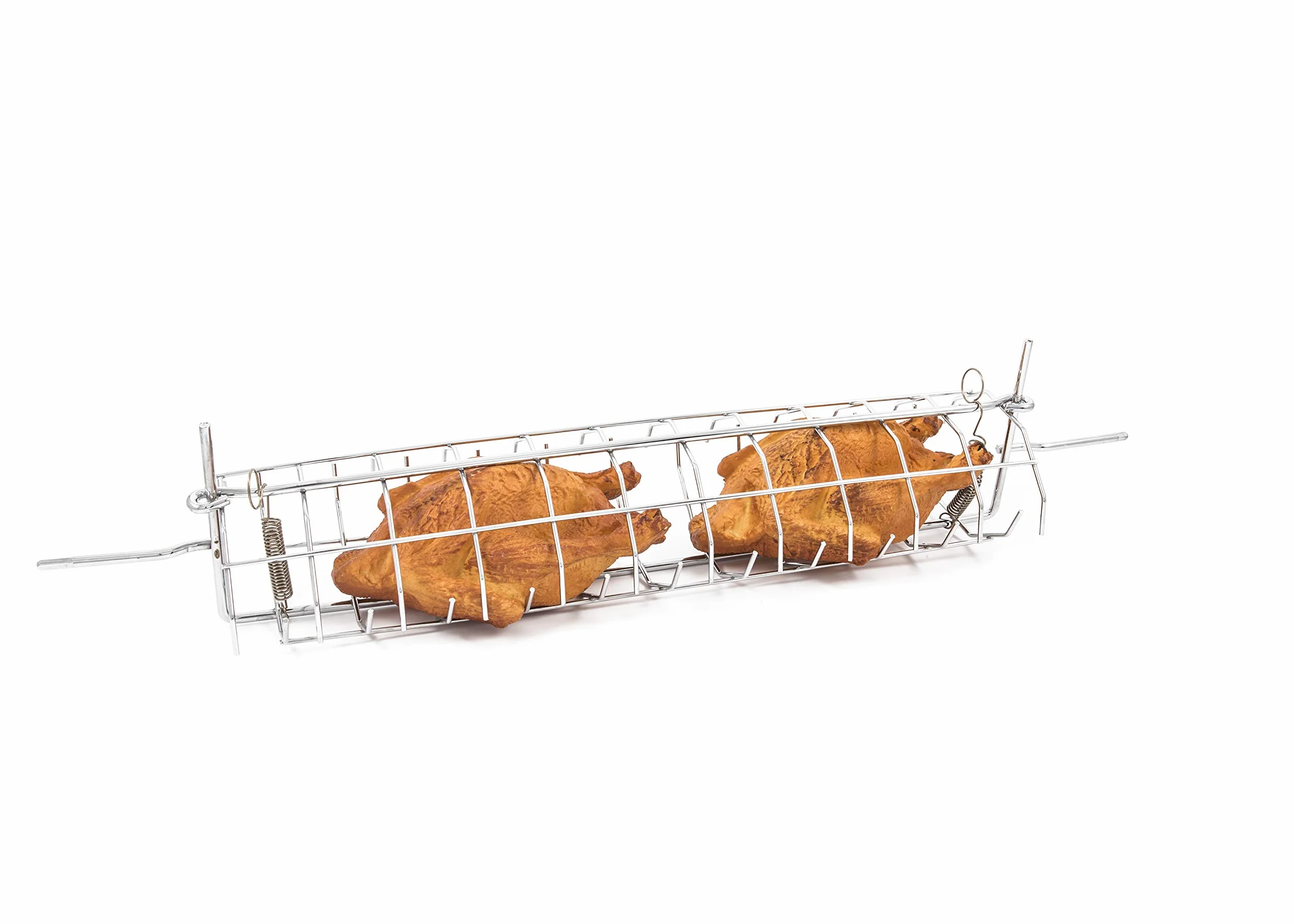 Broche Anglaise Barbecue Rôtissoire Tournebroche Acier chromé 78 cm