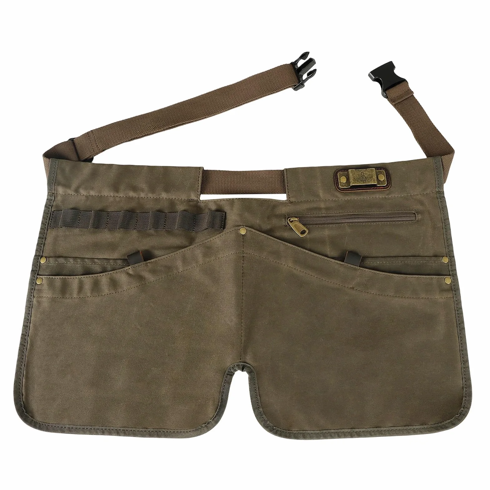 Tablier de jardin en toile cirée avec poches pour homme et femme, ceinture à outils de jardinage, tabliers de travail de charpentier