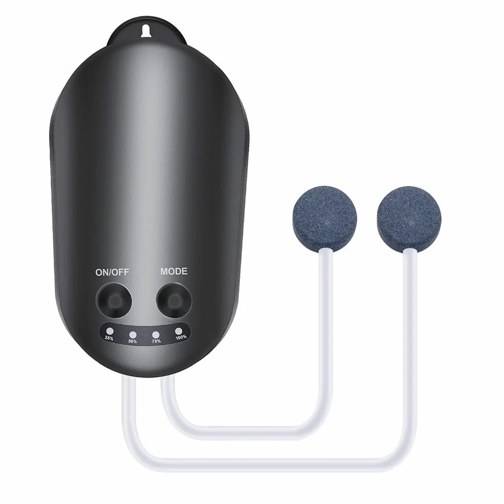 Zoegneer Aérateur de bassin solaire 10 W Pompe oxygénateur avec 3 modes de fonctionnement 4400 mAh 3 modes de fonctionnement Pierres à air Pompe à air solaire pour bassin de jardin aquarium