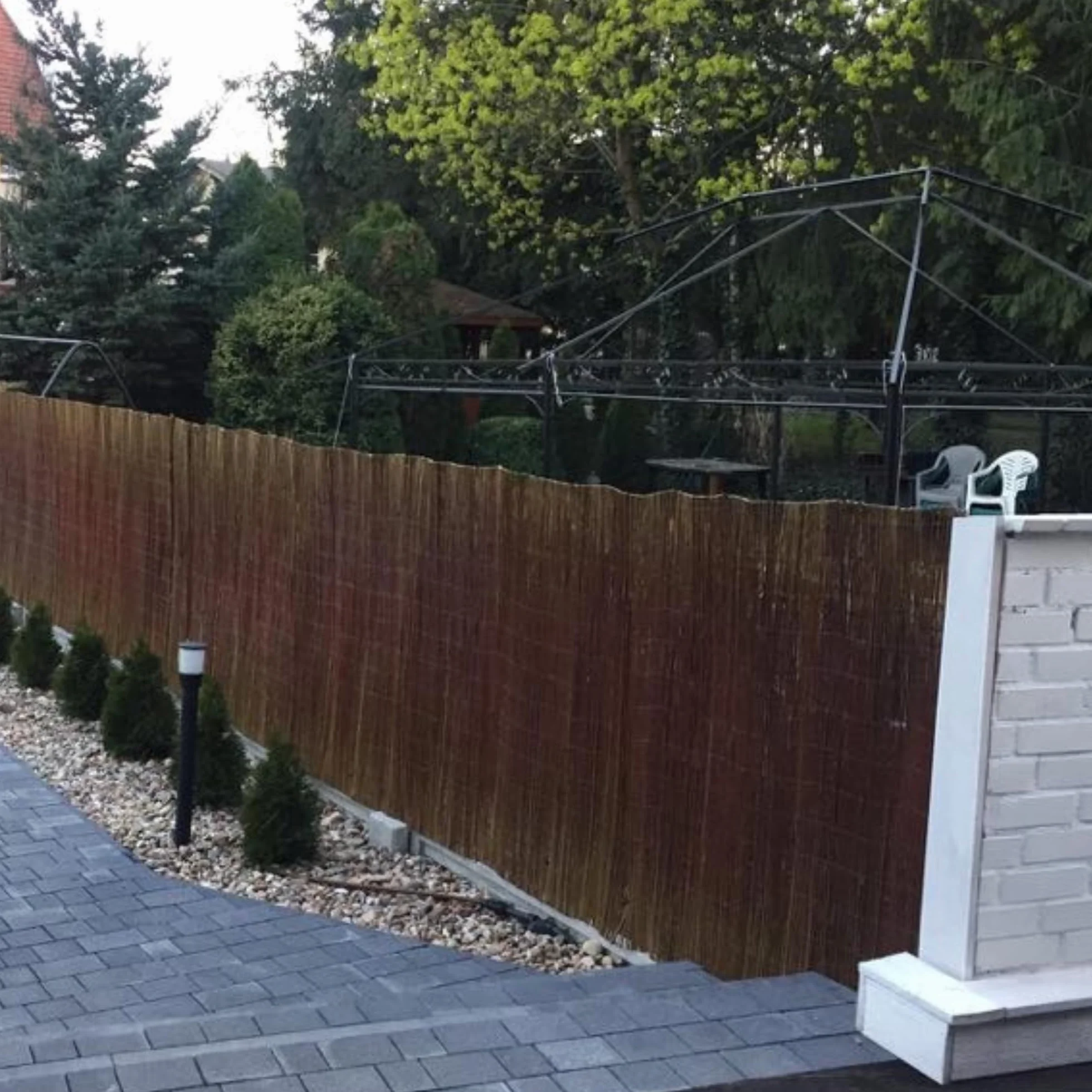 Canisse Osier Déco Naturelle 40 x 300 cm Brise Vue Jardin Balcon Cloture Exterieur Pare Soleil