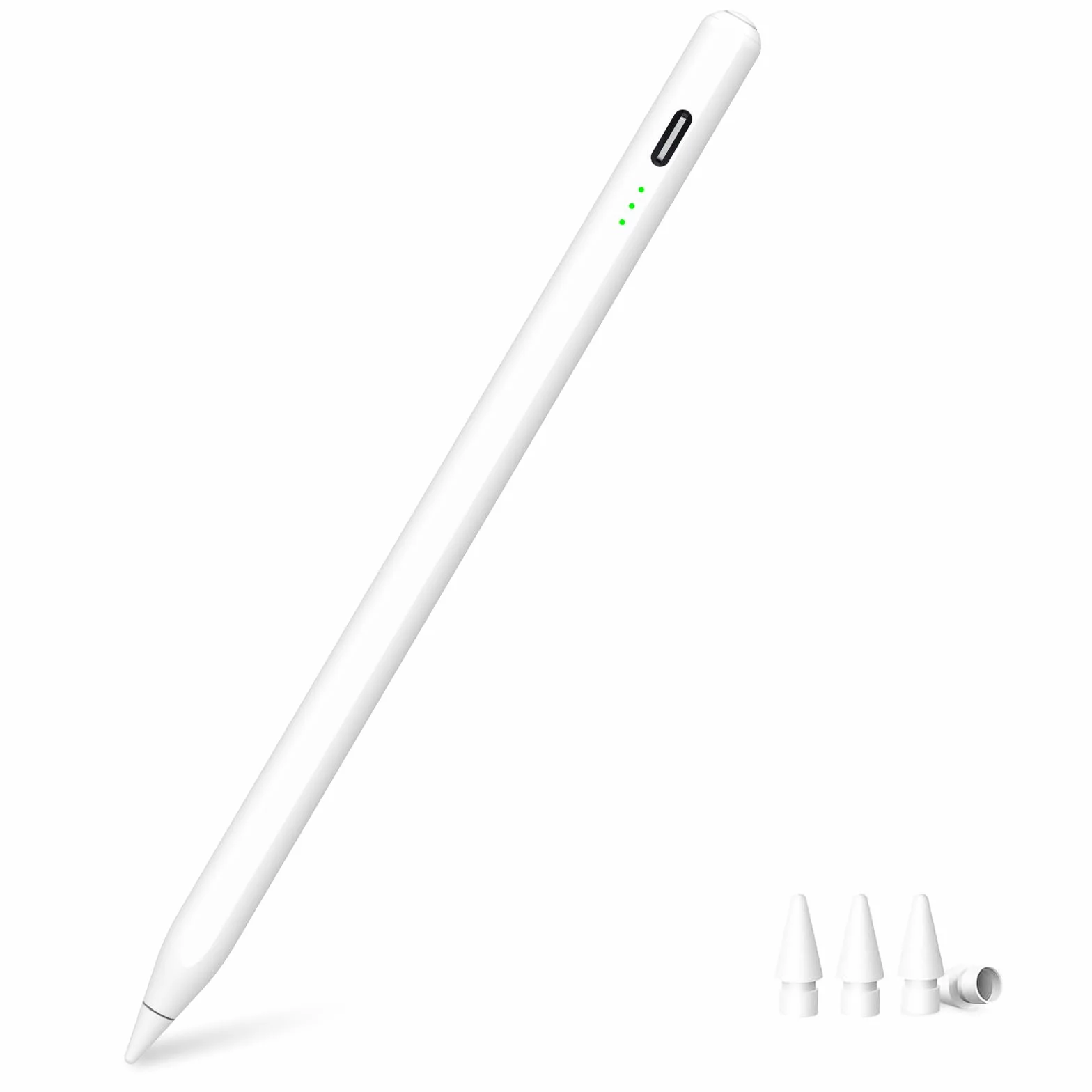 Stylet pour iPad 9e/10e Génération, Charge Rapide 13 Minutes, Pencil Apple iPad (2018-2025) 10/9/8/7/6e, Pro 12,9/11/13 Pouces M4, Air 3/4/5/M2, Mini 5/6/7