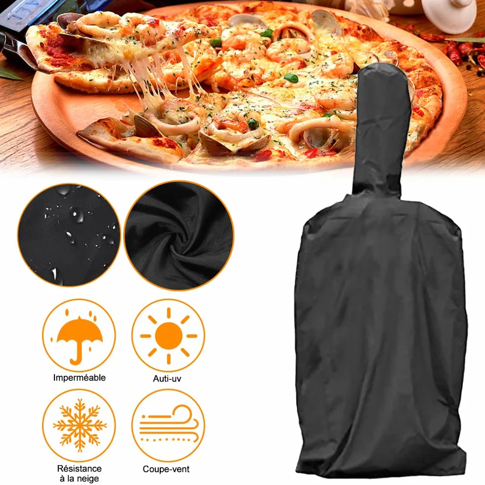 Housse de Protection imperméable pour Four à pizza 170x65x55 cm résistant Pluie Poussière
