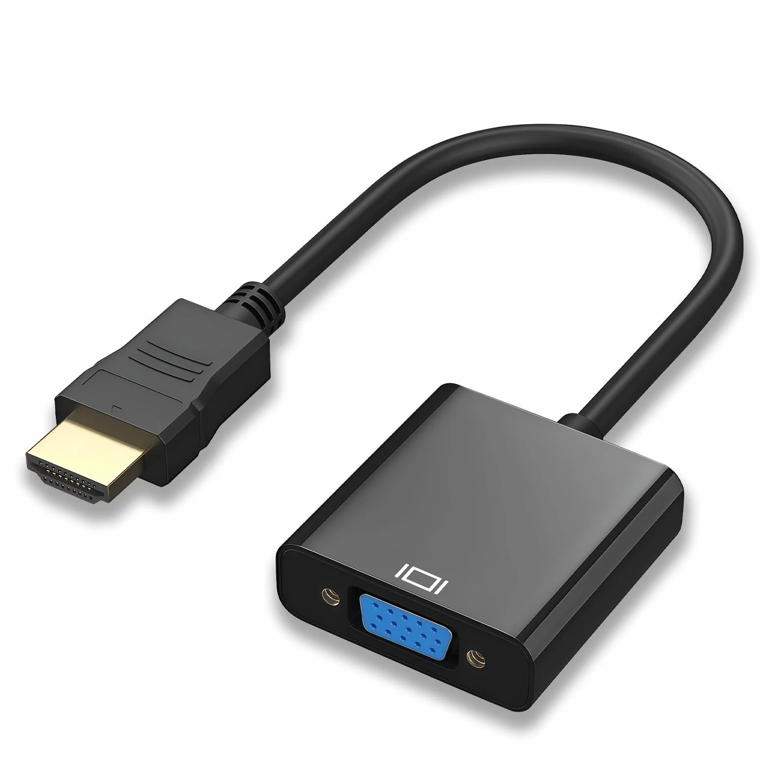 Adaptateur HDMI vers VGA mâle vers femelle Convertisseur Unidirectionnel