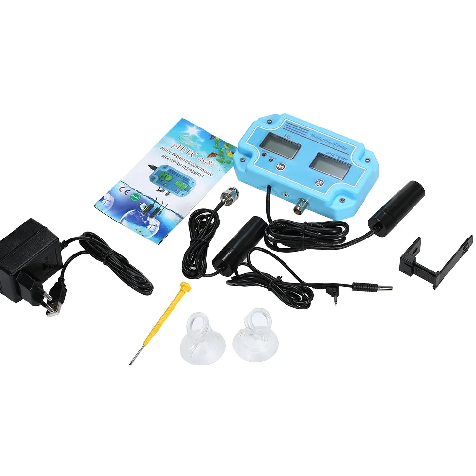 Irfora Professionnel 3 en 1 pH/CE/Temp Mètre Détecteur d'eau Multi-paramètre Numérique LCD Tri-Mètre Multi-Fonction Qualité de l'eau Moniteur Multiparamètre Qualité de l'eau Testeur