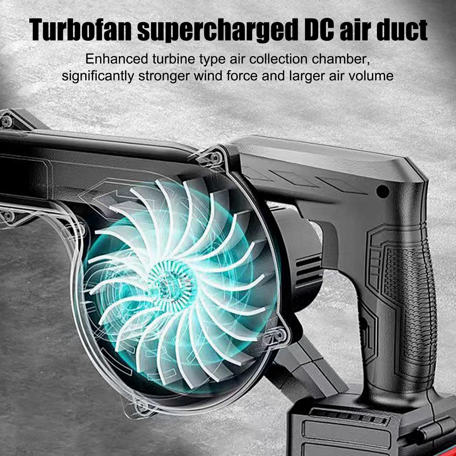Souffleur de Feuilles à Batterie Portable électrique Puissant | Léger souffleur de feuilles pour le jardin pour extérieur porche cour jardin maison voiture nettoyage dépoussiérage