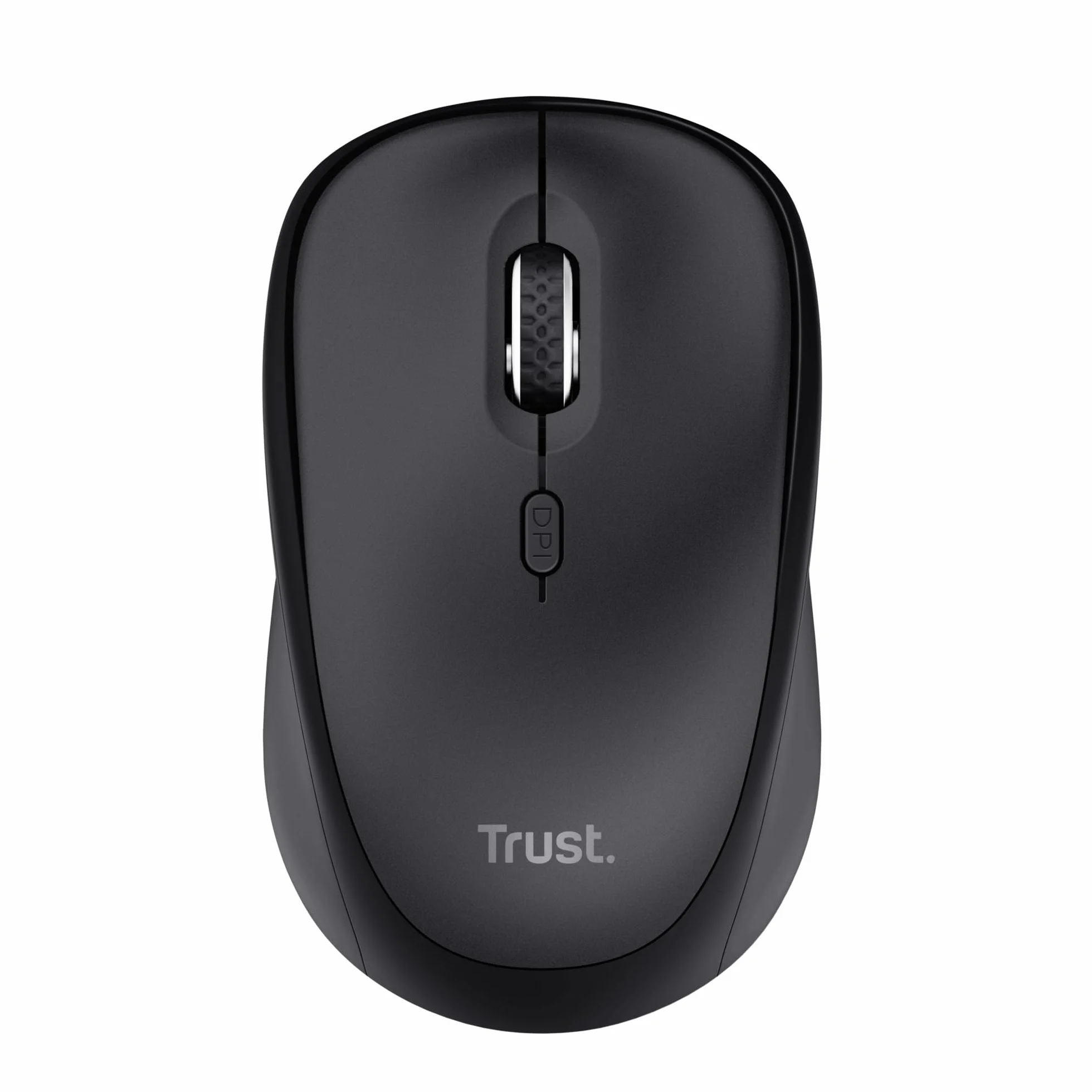 Trust Ymo II Pack Clavier et Souris sans Fil AZERTY Français Silencieux, Résistant aux Éclaboussures, Récepteur USB Unique, Noir