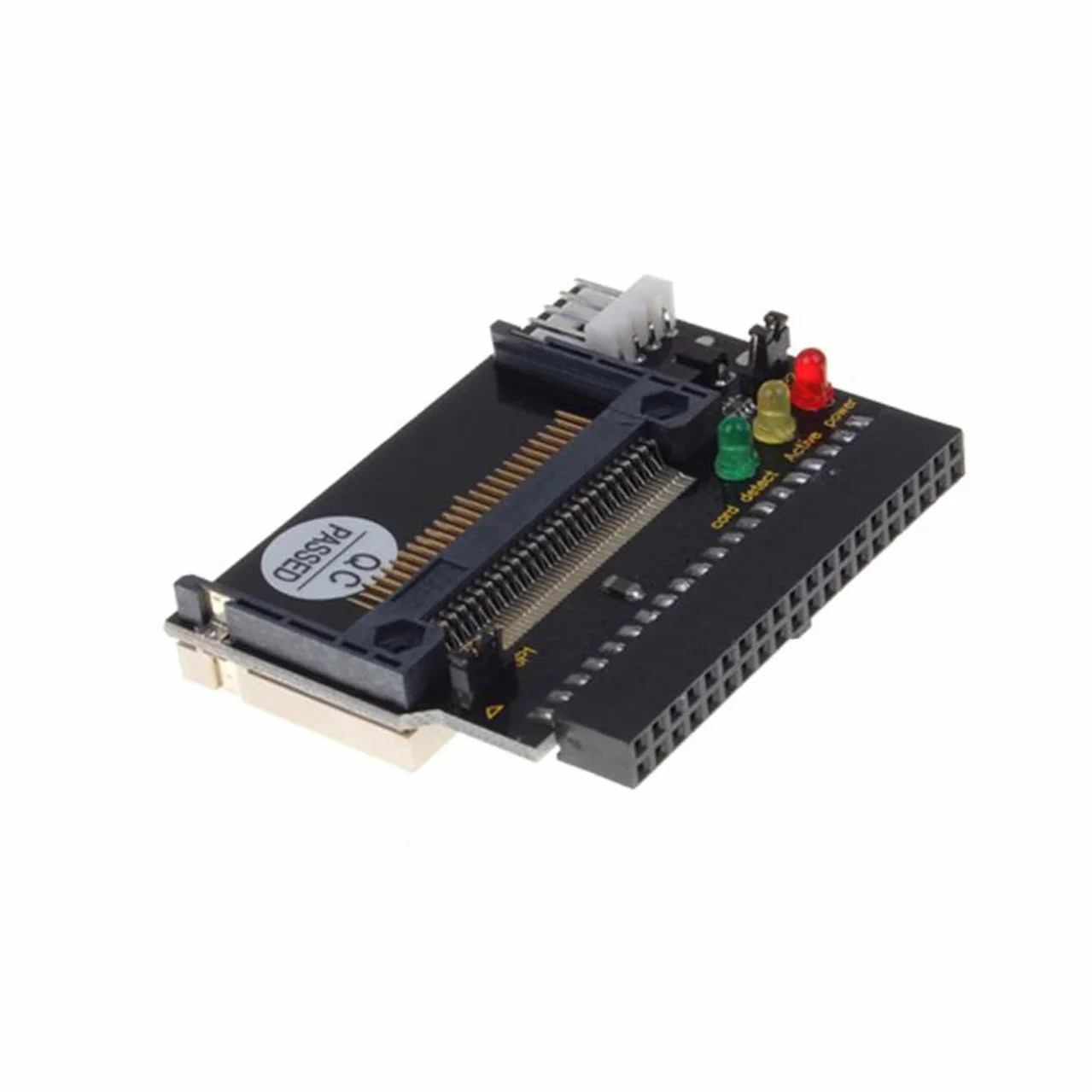 Adaptateur IDE vers Compact Flash CF II avec LED, Noir