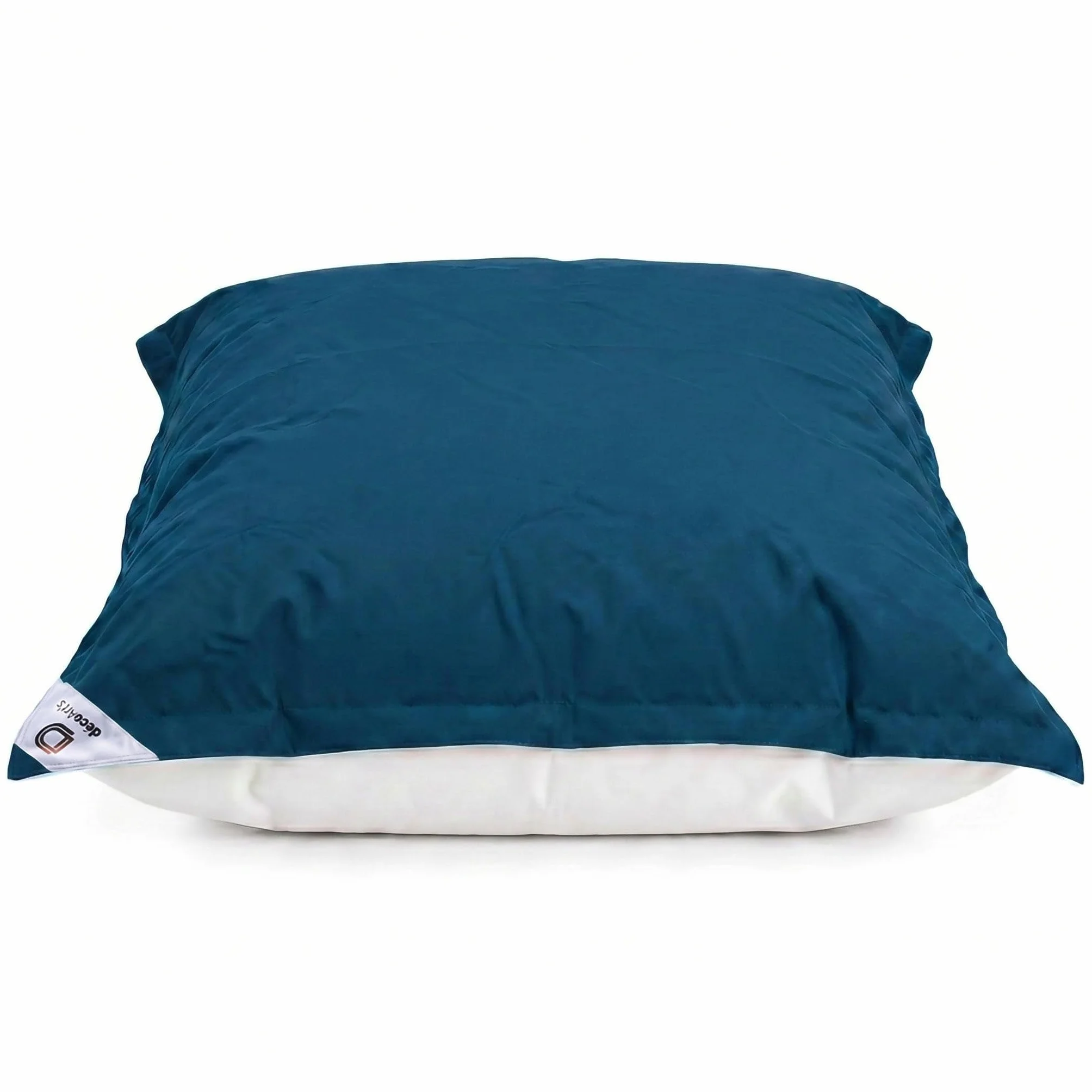 Housse Pouf Géant XXL 180x140cm Déhoussable Flottant Piscine Bleu Pétrole