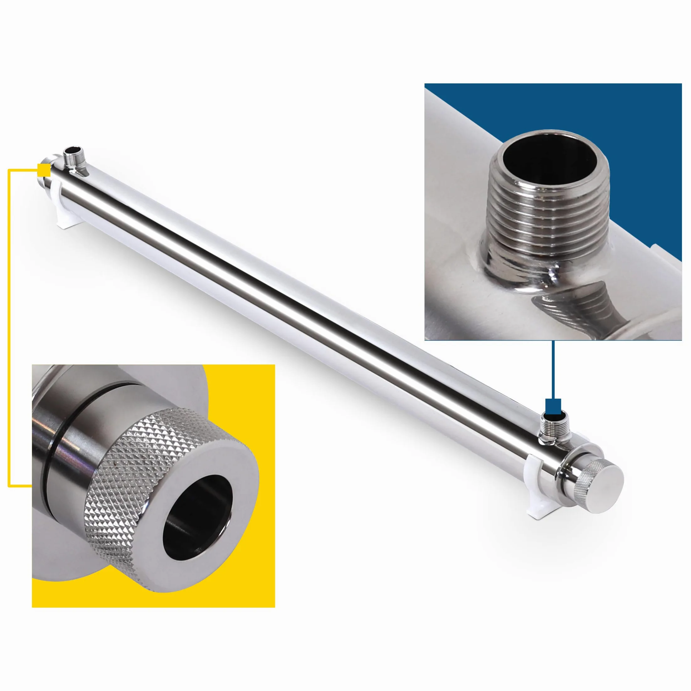 Stérilisateur pour eau, lampe UV 55 W, débit 30 l/min, pour systèmes de filtration, osmose inverse et aquarium