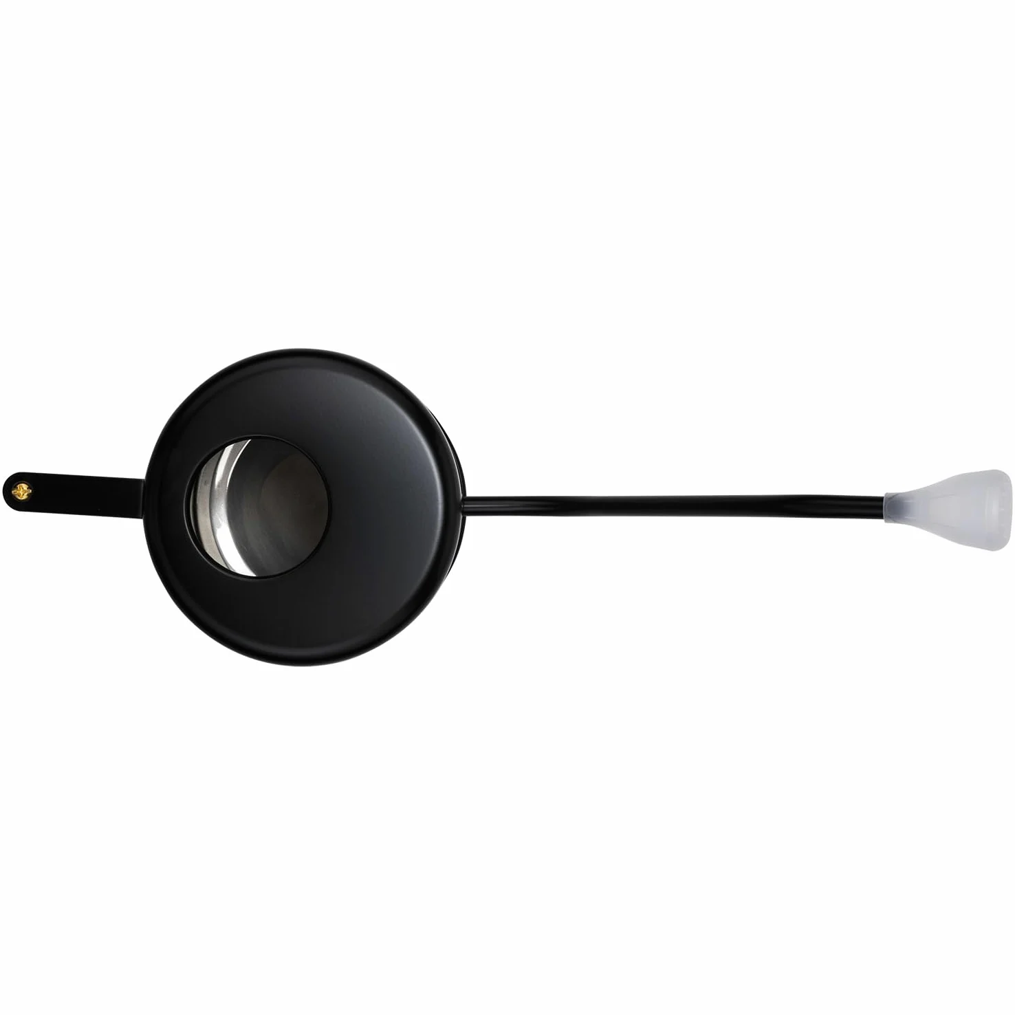 L&H Unico Arrosoir en acier inoxydable de 1,927,8 g à long bec pour arrosage de plantes d'intérieur ou de jardinage extérieur avec 2 becs de pulvérisation amovibles pour fleurs - Noir