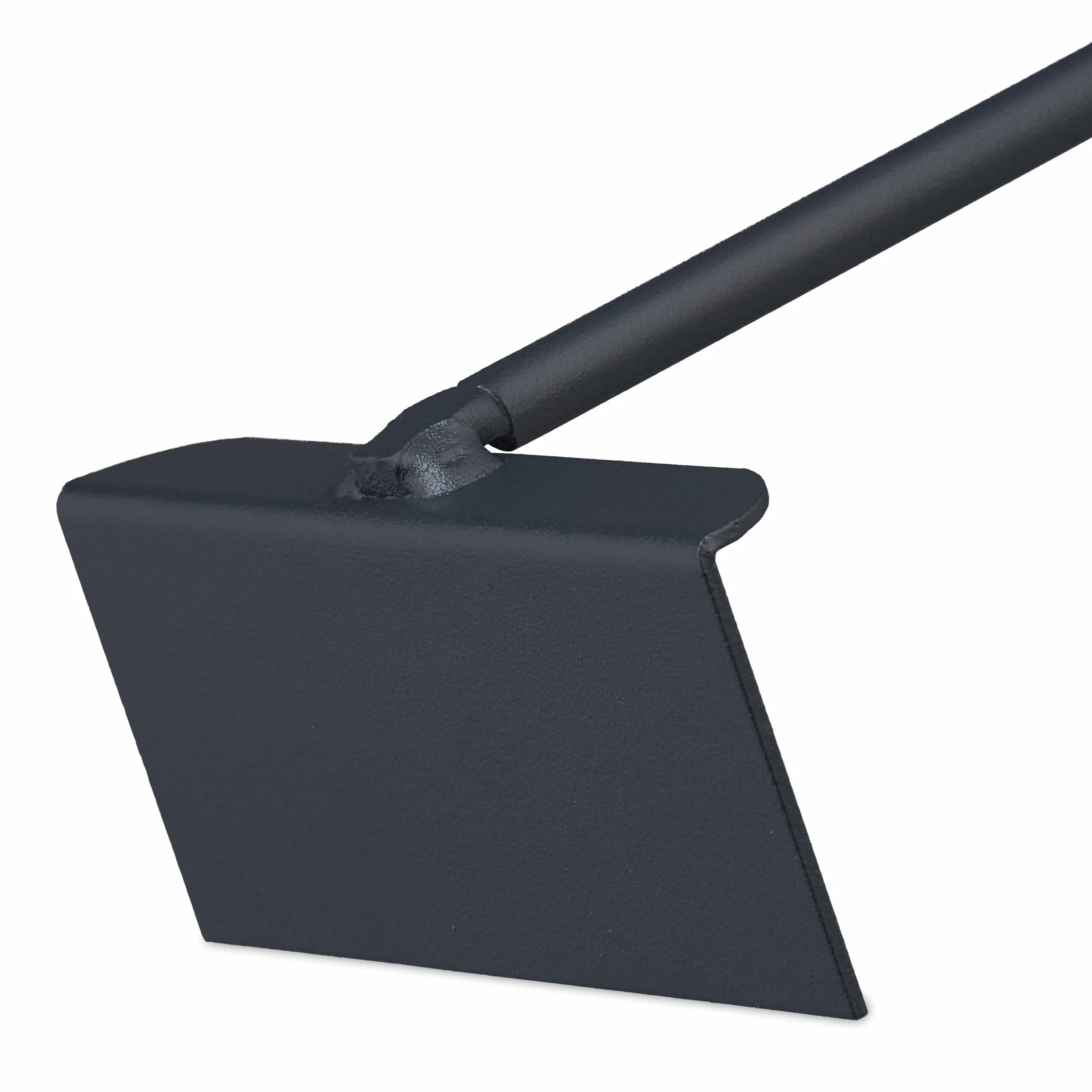 Relaxdays Gratte-Cendres 53 cm Manche en Bois Métal Barbecue Cheminée Four Noir Naturel