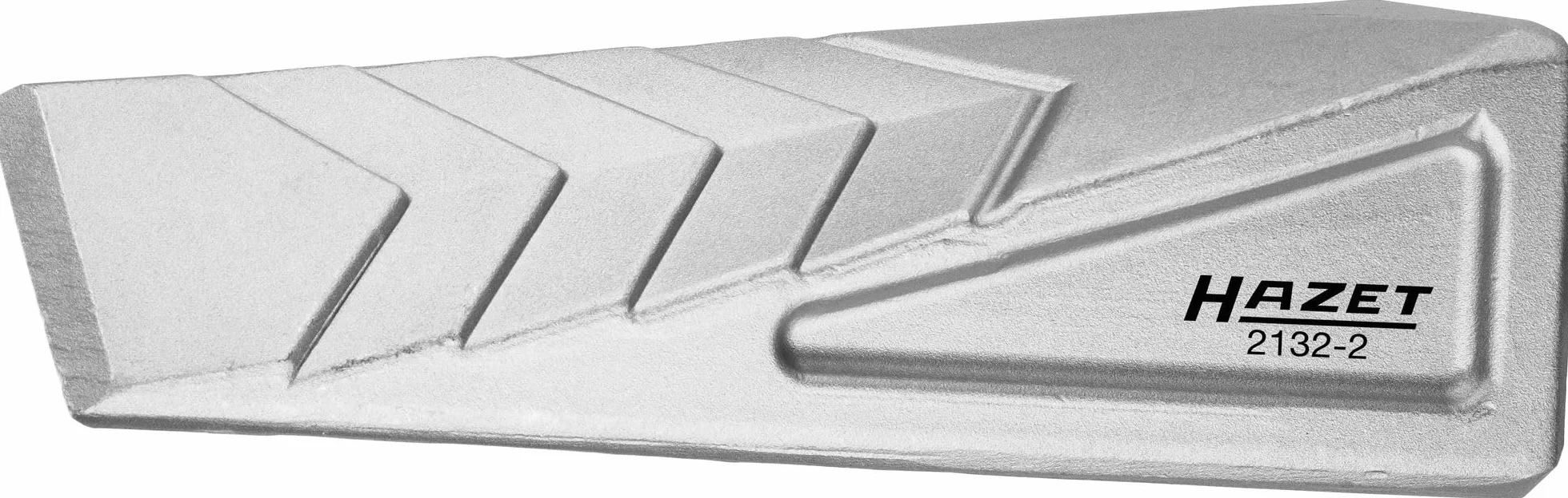 HAZET coin à fendre 2132-2 I coin tourné anti-éclats en aluminium pour une pénétration ciblée dans le bois et le fendage de troncs I forgé I Poids : 0,8 Kg