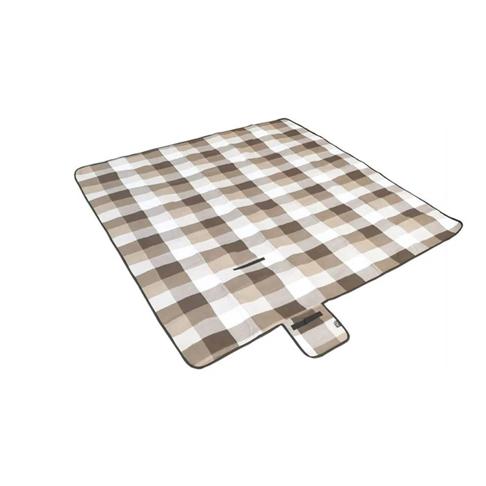 Couverture de Pique-Nique Tapis de Plage Extra Large Isolation Thermique étanche au Sable Tapis de Camping Portable Tapis de Sol Rampant Doux extérieur étanche 200x200 cm