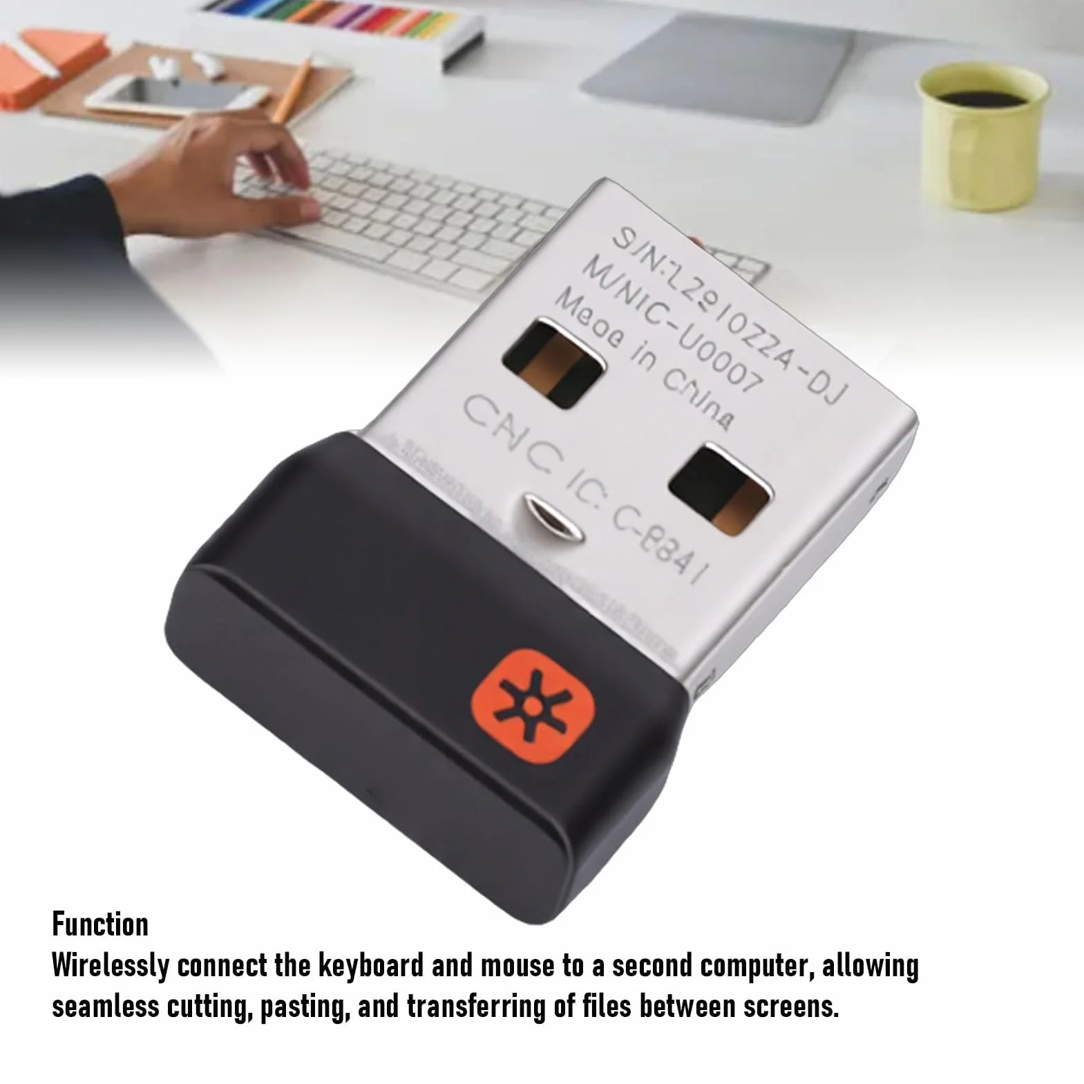 Récepteur USB Unifying Dongle sans Fil 2,4 GHz Compatible MK235 MK245 MK270 MK275 MK295 MK315 MK345 MK470