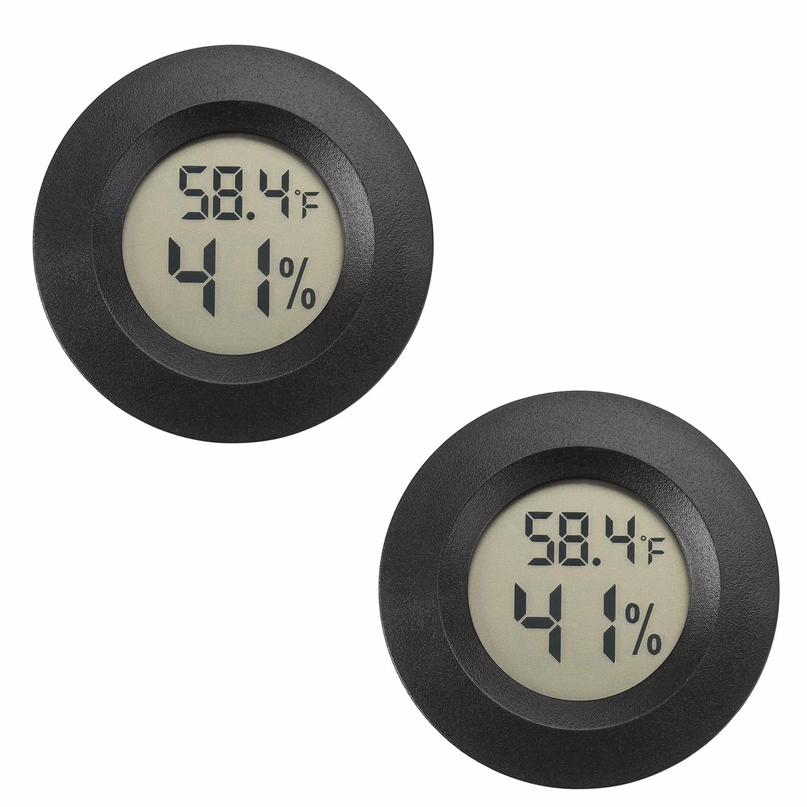 Thermomètre hygromètre numérique intérieur extérieur pour serre reptile cave lot de 2