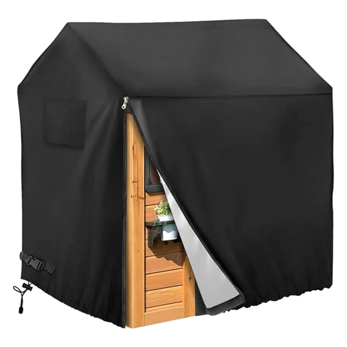 Bâche De Protection Extérieure Imperméable 210D pour Maison De Jeux Extérieure (110 X 120 X 140 Cm)