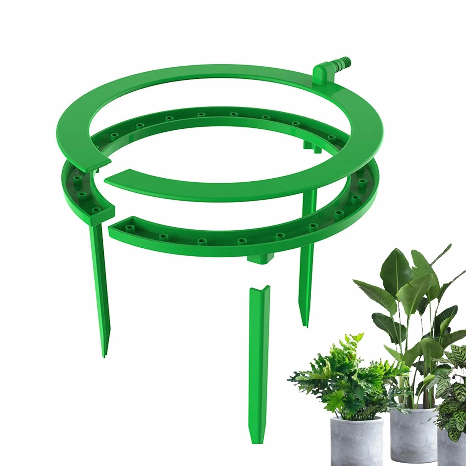 Hydro Halo Anneau d'eau arrosage avec supports jambes serre jardin cour balcon réservoir croissance