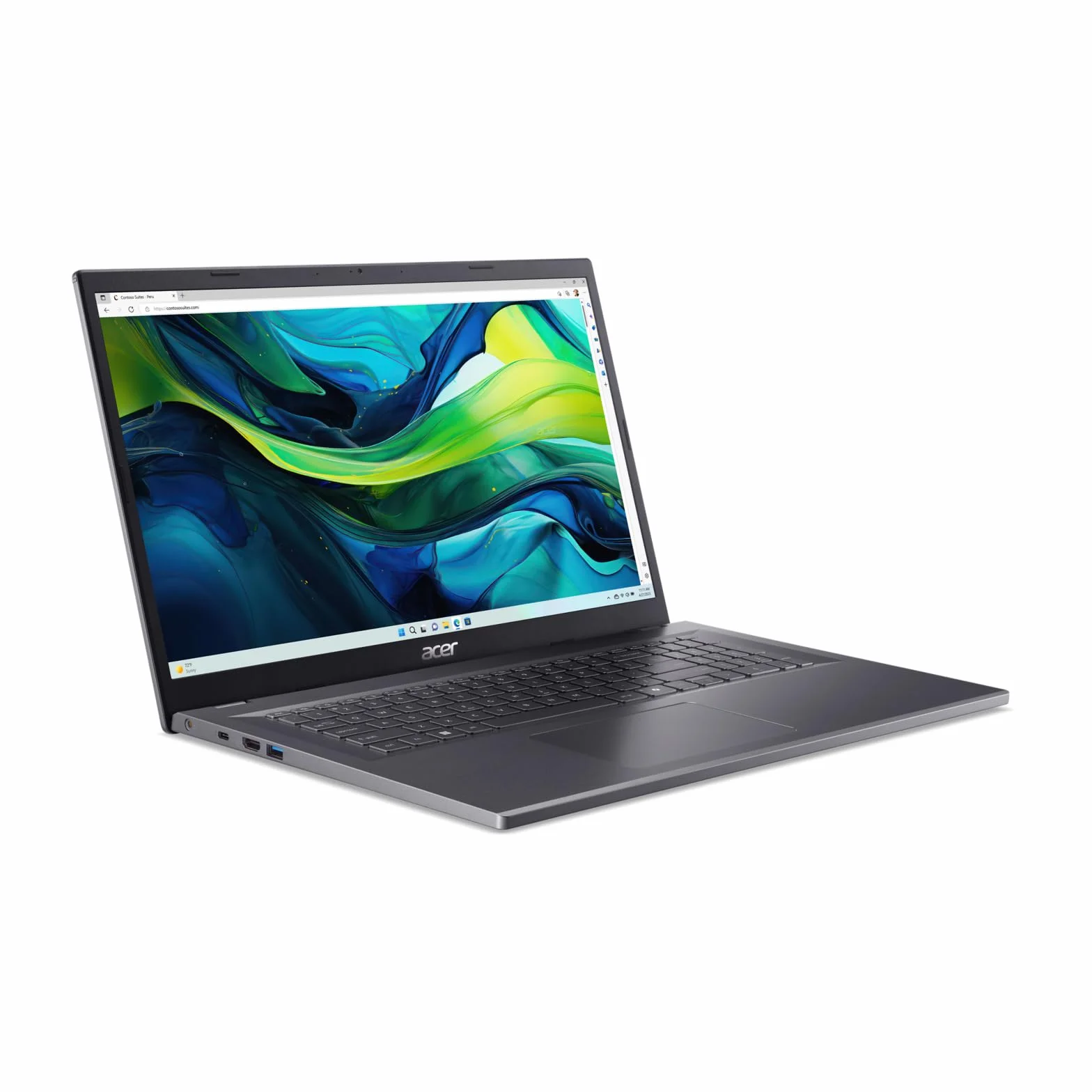 Acer Aspire 17 PC Portable 17.3" FHD Intel Core 7 150U 16Go RAM DDR5 512Go SSD Windows 11 Home Argent Clavier AZERTY A17-51M-74MY