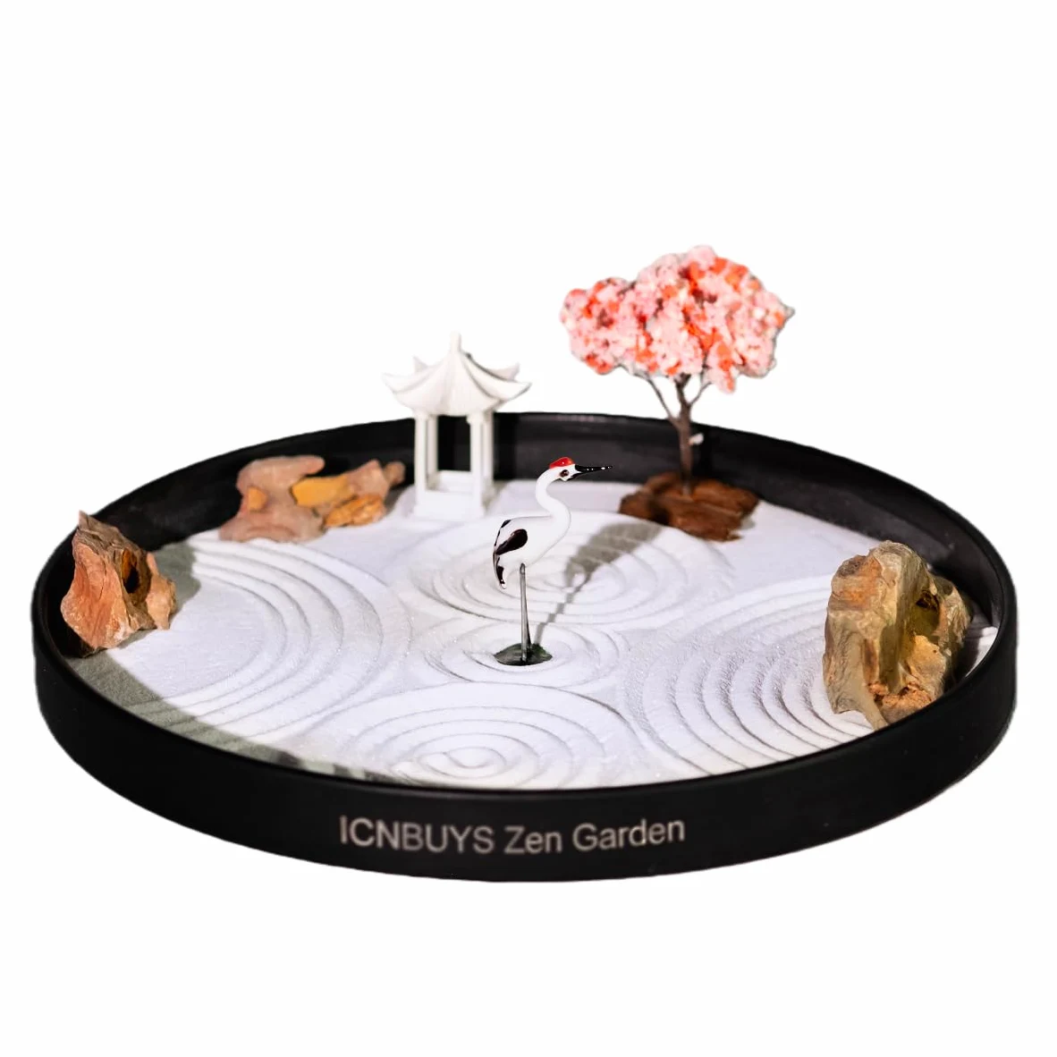 Jardin zen Icnbuys avec lot d'accessoires et outils pour réaliser votre propre jardin, Métal, I