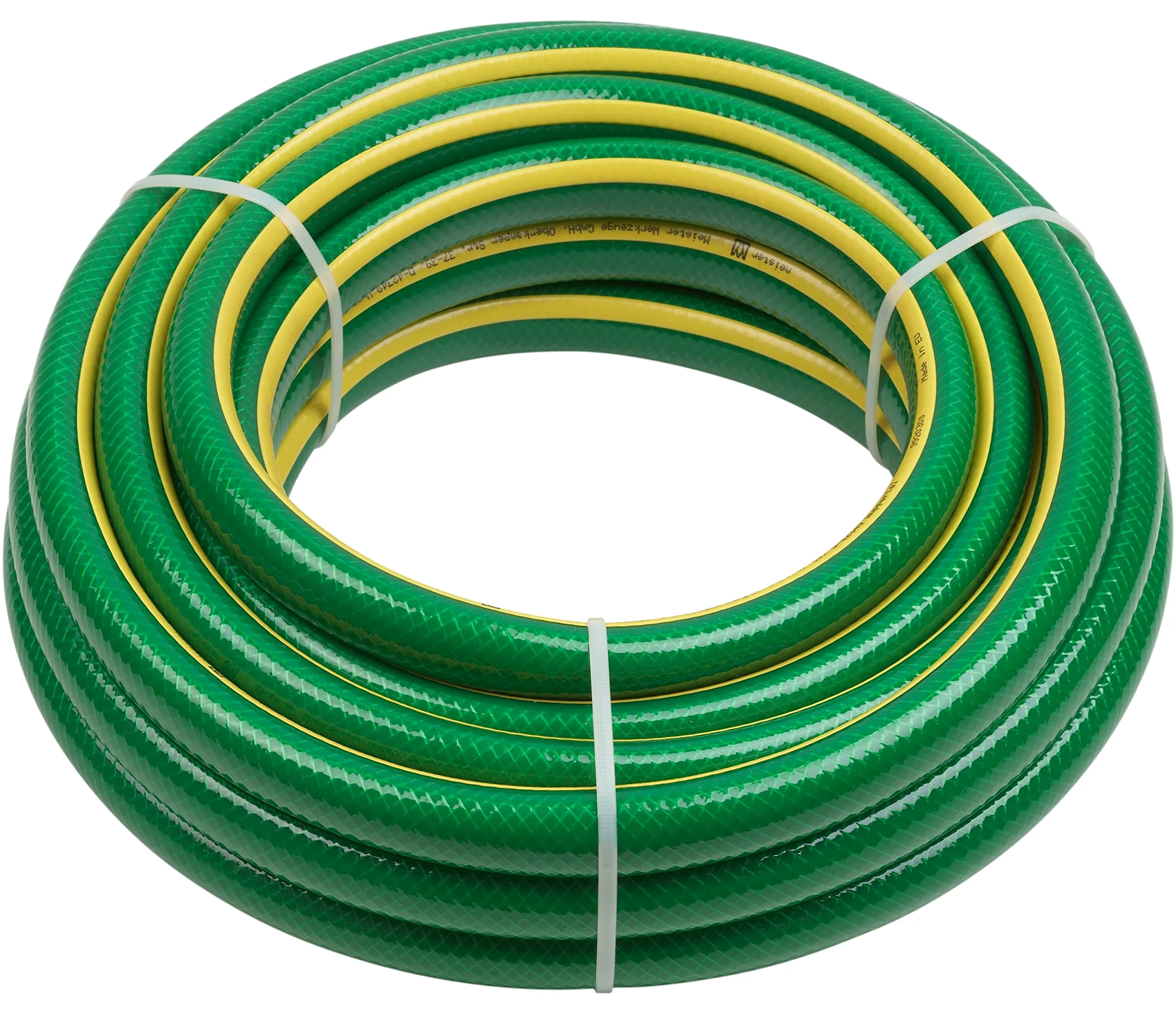 Meister Tuyau en Tissu croisé, 19,05 mm (3/4") – 20 m de Longueur – pour arroser de Petites Surfaces – Résistant aux Chocs et à l'abrasion – Résistant aux UV – Tuyau d'arrosage en PVC Initial 9920310