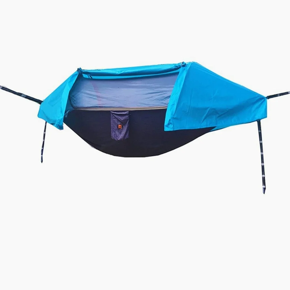 hamac de camping Tente de hamac de camping haut de gamme, hamac portable en nylon de parachute, voyage de sac à dos compact, équipement de plein air Convient pour les voyages, la plage, le jardin