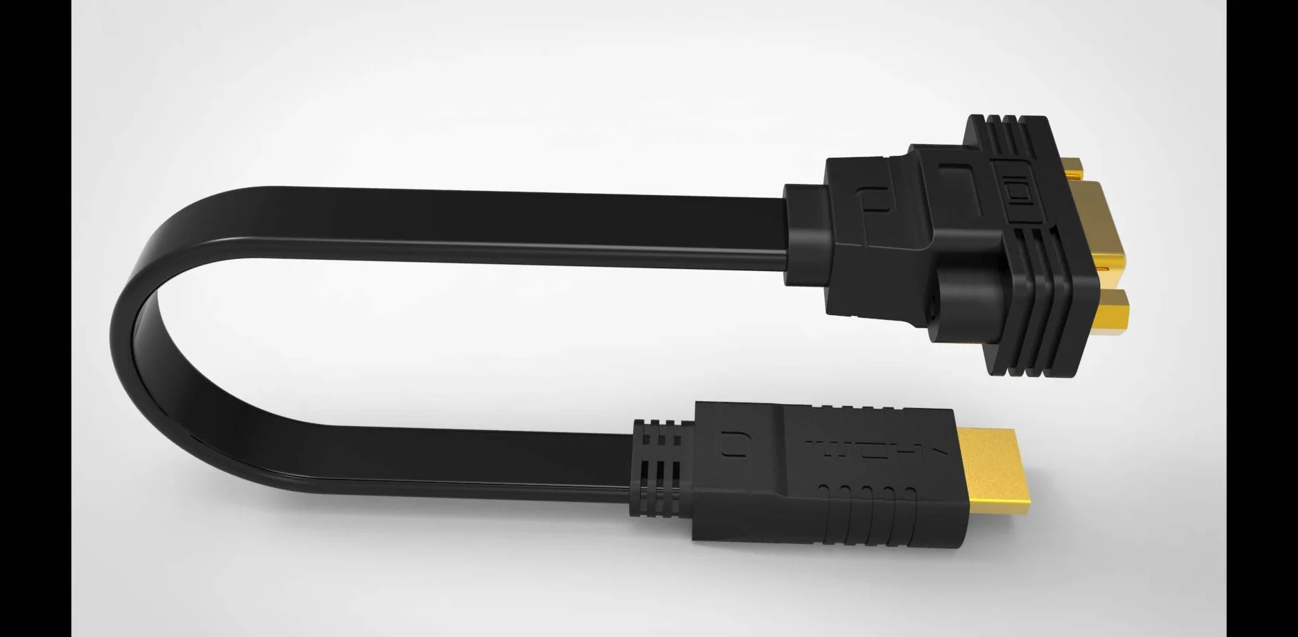 Adaptateur HDMI vers VGA mâle vers femelle 1080p 15 cm