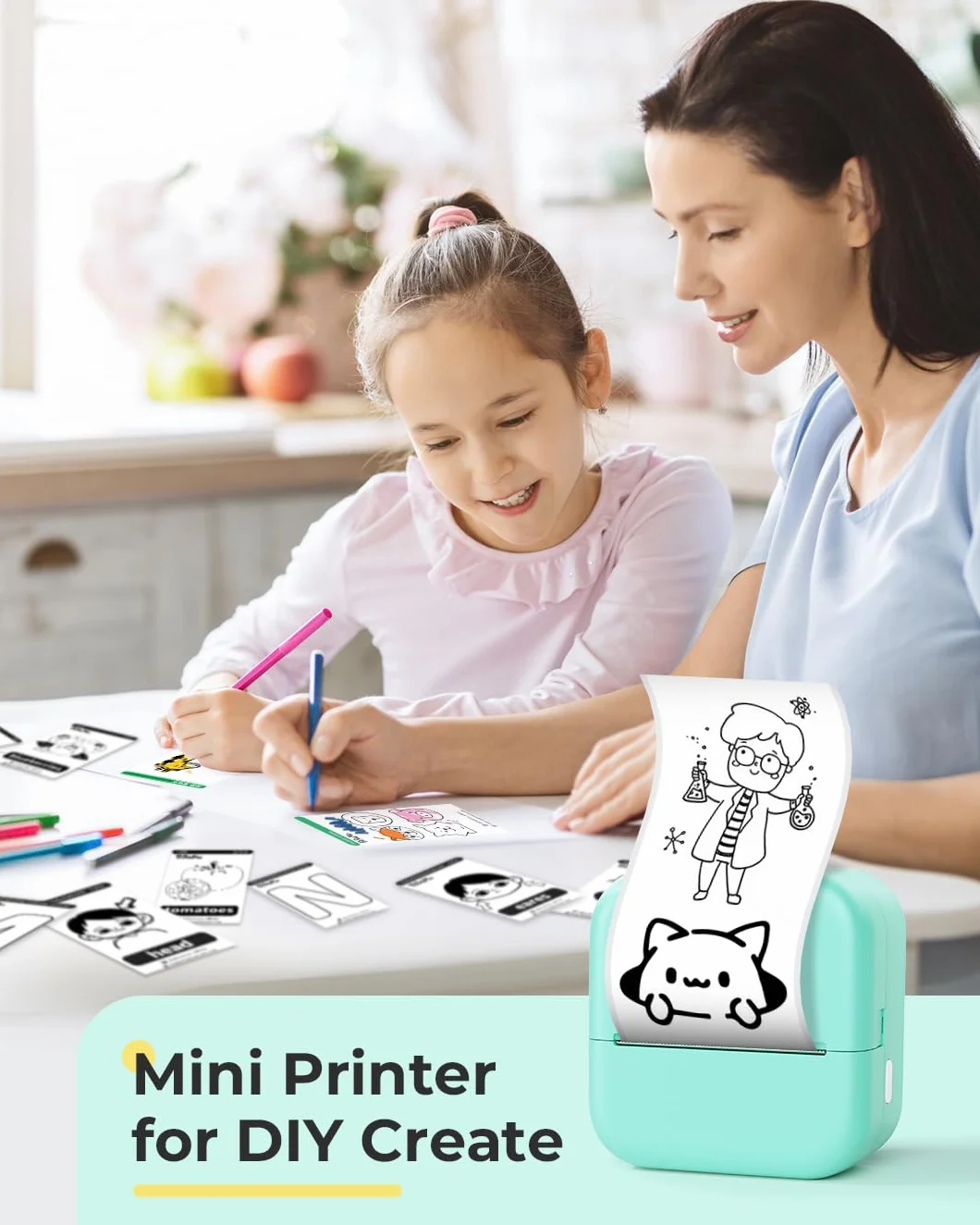 Phomemo M02X Mini Imprimante Thermique Bluetooth Portable sans Encre