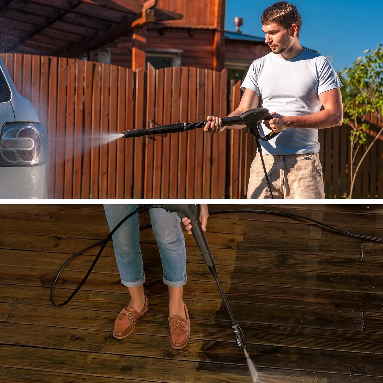 DERASL 30M Rallonge de Tuyau Haute Pression Compatible avec Karcher Nettoyeurs - Modèles Quick Connect pour K2, K3, K4, K5, K6, K7
