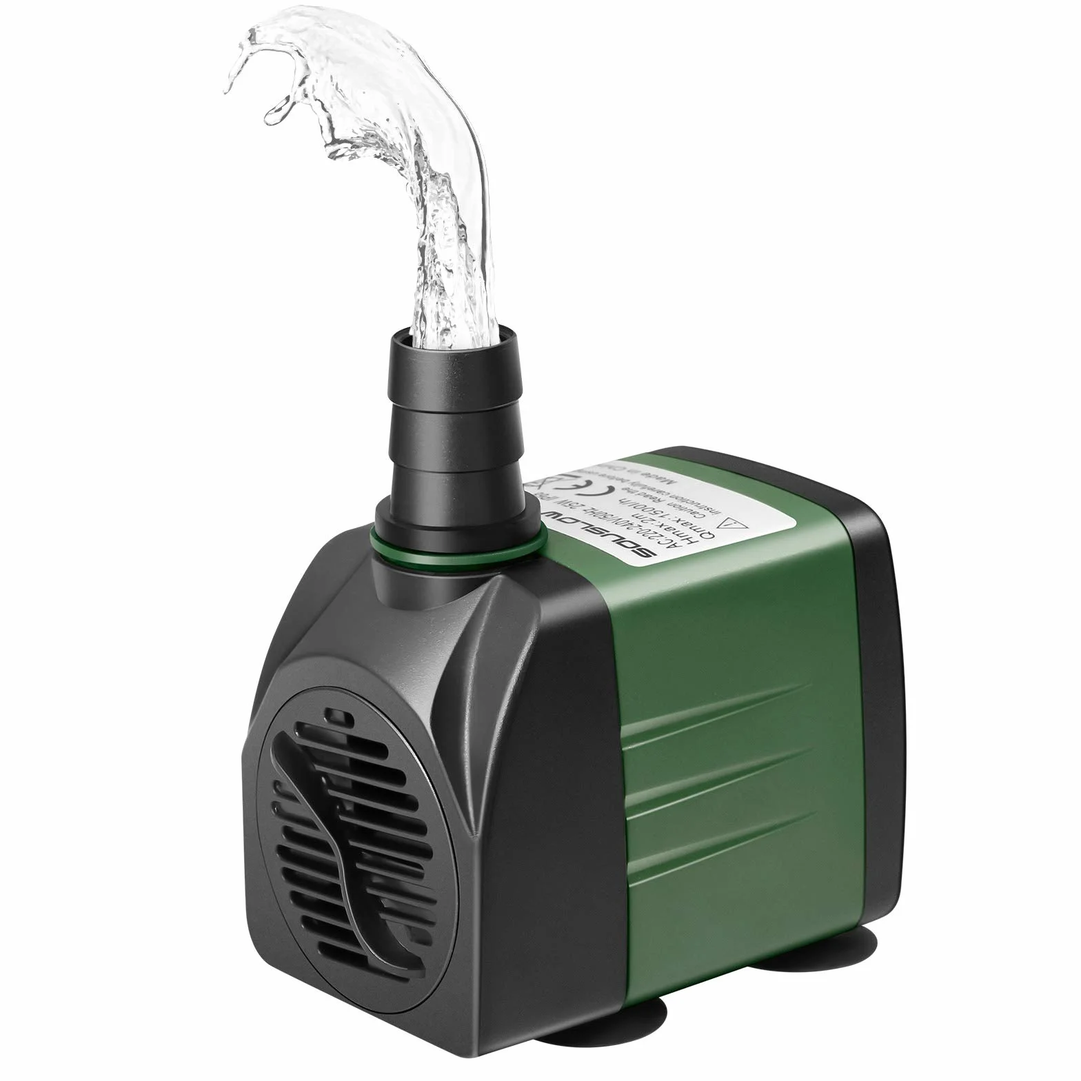 Pompe à eau submersible 15W 1000 L/H AC220-240V avec 1 buse pour aquarium