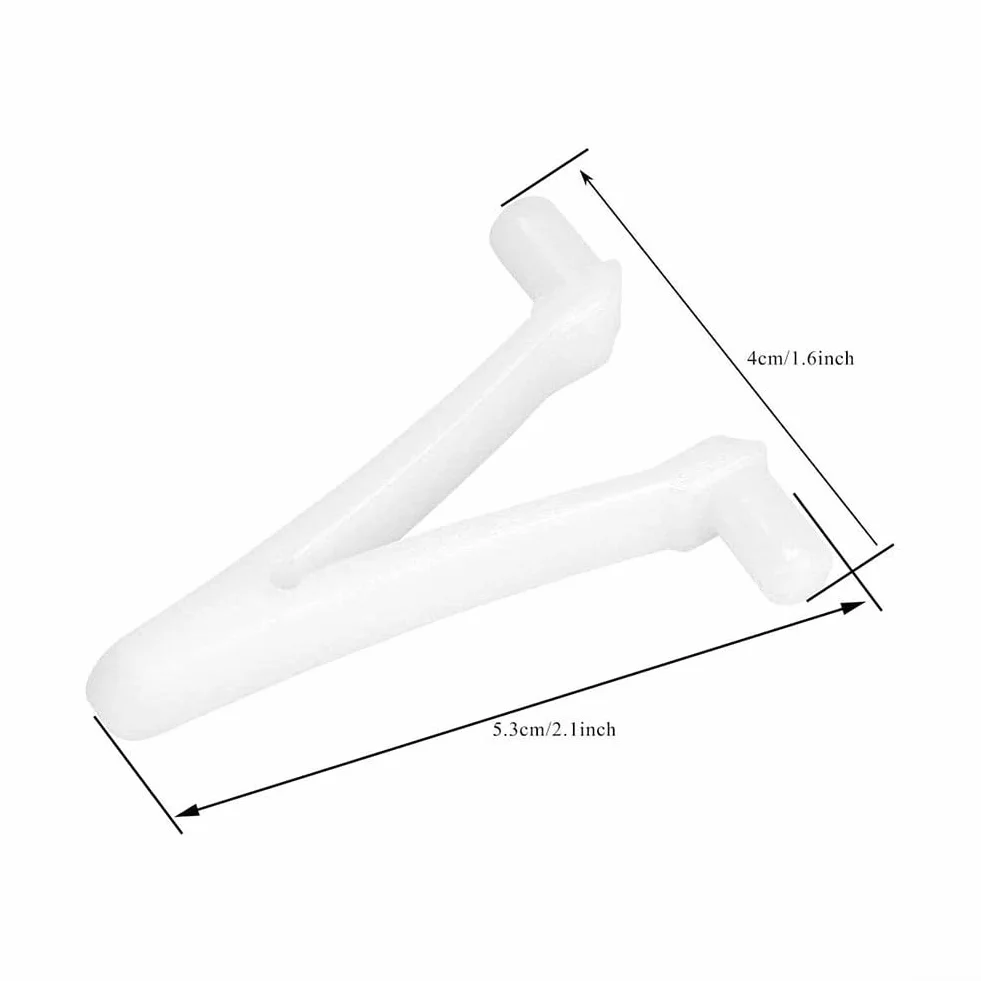 Kit de remplacement poignée aspirateur piscine clip papillon longue broche fixation sûre bâtons télescopiques plastique bleu 2 poignées 4 clips en V