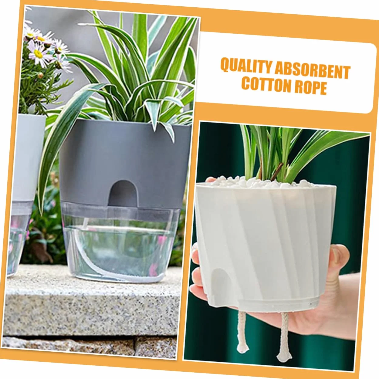 BESPORTBLE 4pièces Corde Coton Absorbante pour Auto-arrosage De Fil De Jardinage Flexible pour Plantes Intérieur Et Extérieur