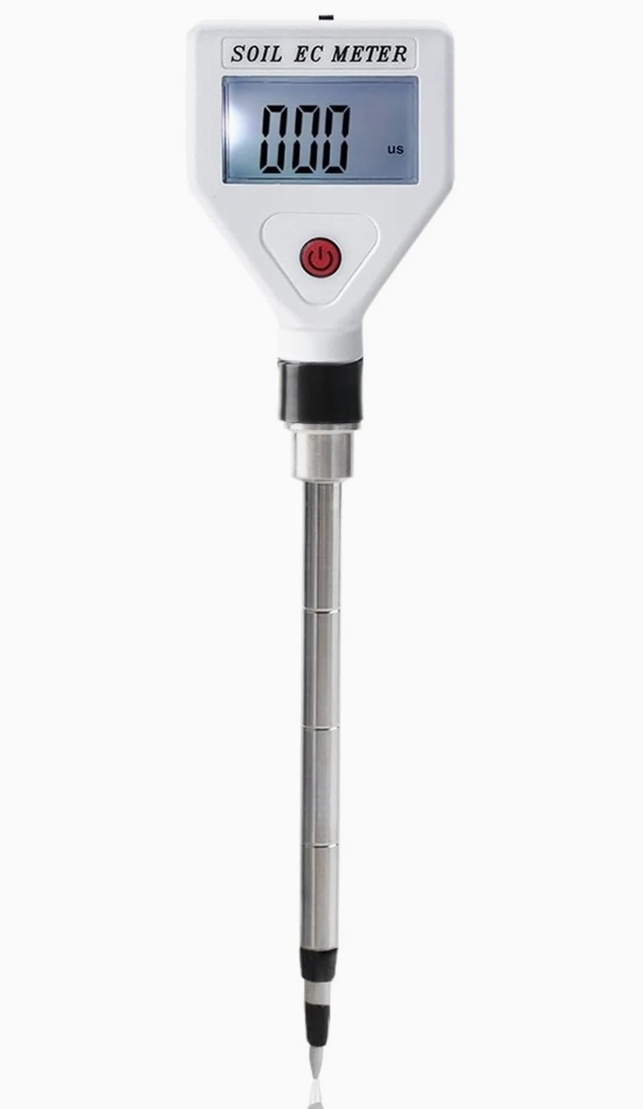 Compteur EC de Sol Professionnel 0-1999us/cm, sonde métallique Haute précision, testeur conductivité numérique ATC for Le Jardinage Fleurs et Les Terres agricoles Jardinage, Agriculture