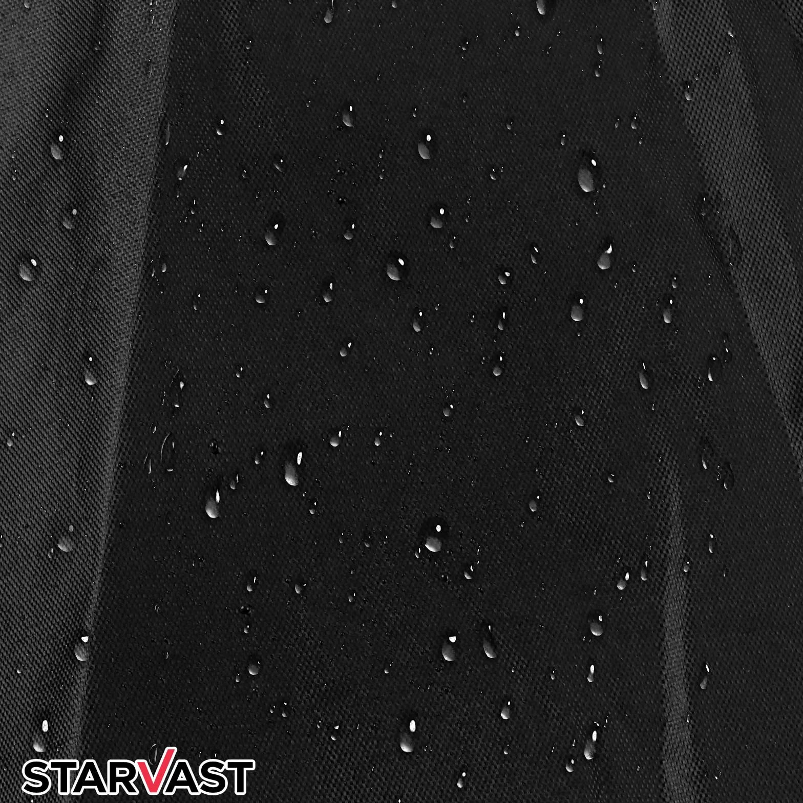 STARVAST Lot de 2 Sacs de Rangement pour Coussins de Jardin - Housse de Protection Oxford avec Poignée - Noir 173 cm