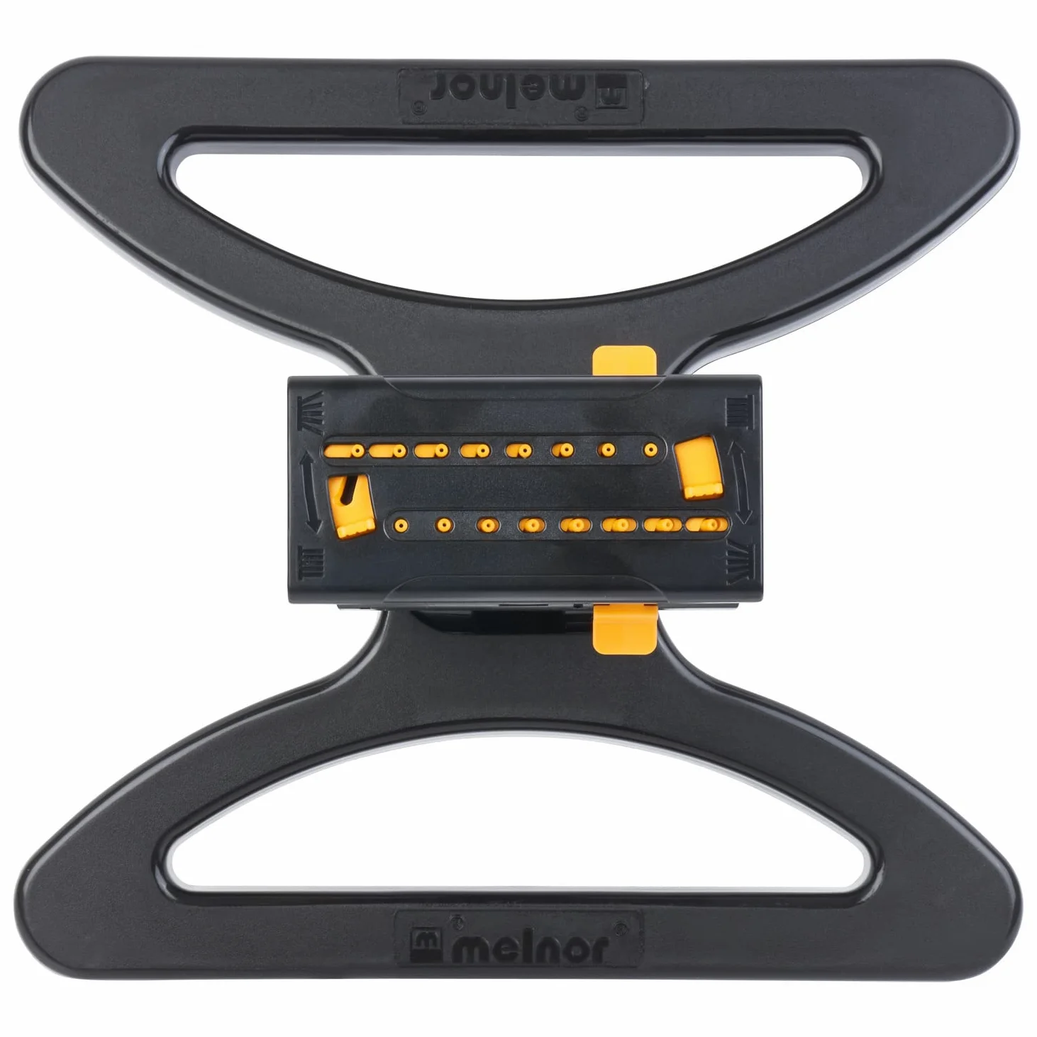 Melnor 65131AMZ MiniMax Turbo Oscillateur d'arroseur, 4000 m², réglable sur 4 Positions, Ensemble de Connexion Rapide, Noir, Jaune