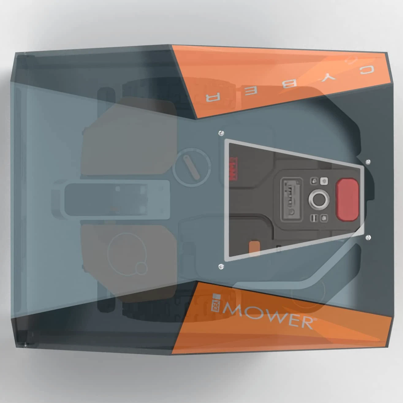 Idea Mower Garage Robot Tondeuse - Compatible Worx Landroid Vision - Abri Robot Tondeuse - Toit Composite Aluminium 74x58x38 cm - Protection UV et Intempéries - Abri Tondeuse Robot - Professionnel