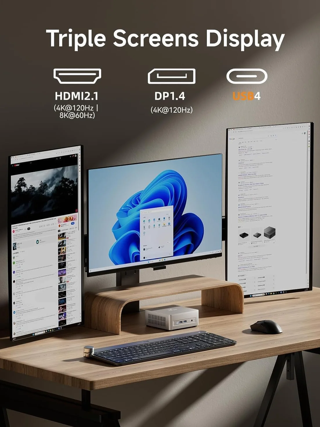 MINISFORUM UM750L Mini PC AMD Ryzen 5 7545U 16 Go LPDDR5 SSD 1 To PCIe 4.0 LAN 2.5G Wi-Fi 6E